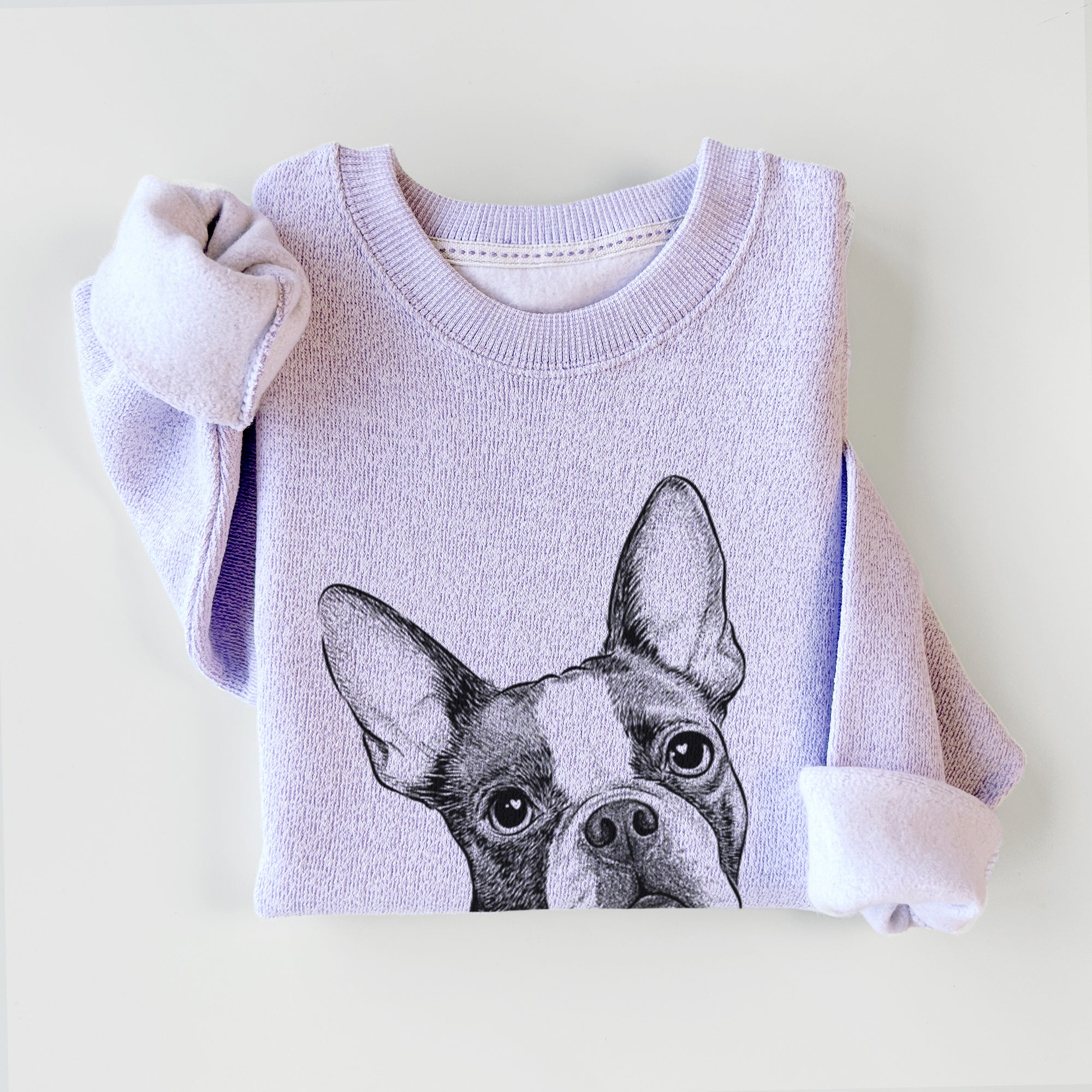 Dee Dee the Boston Terrier - Knit Sweatshirt