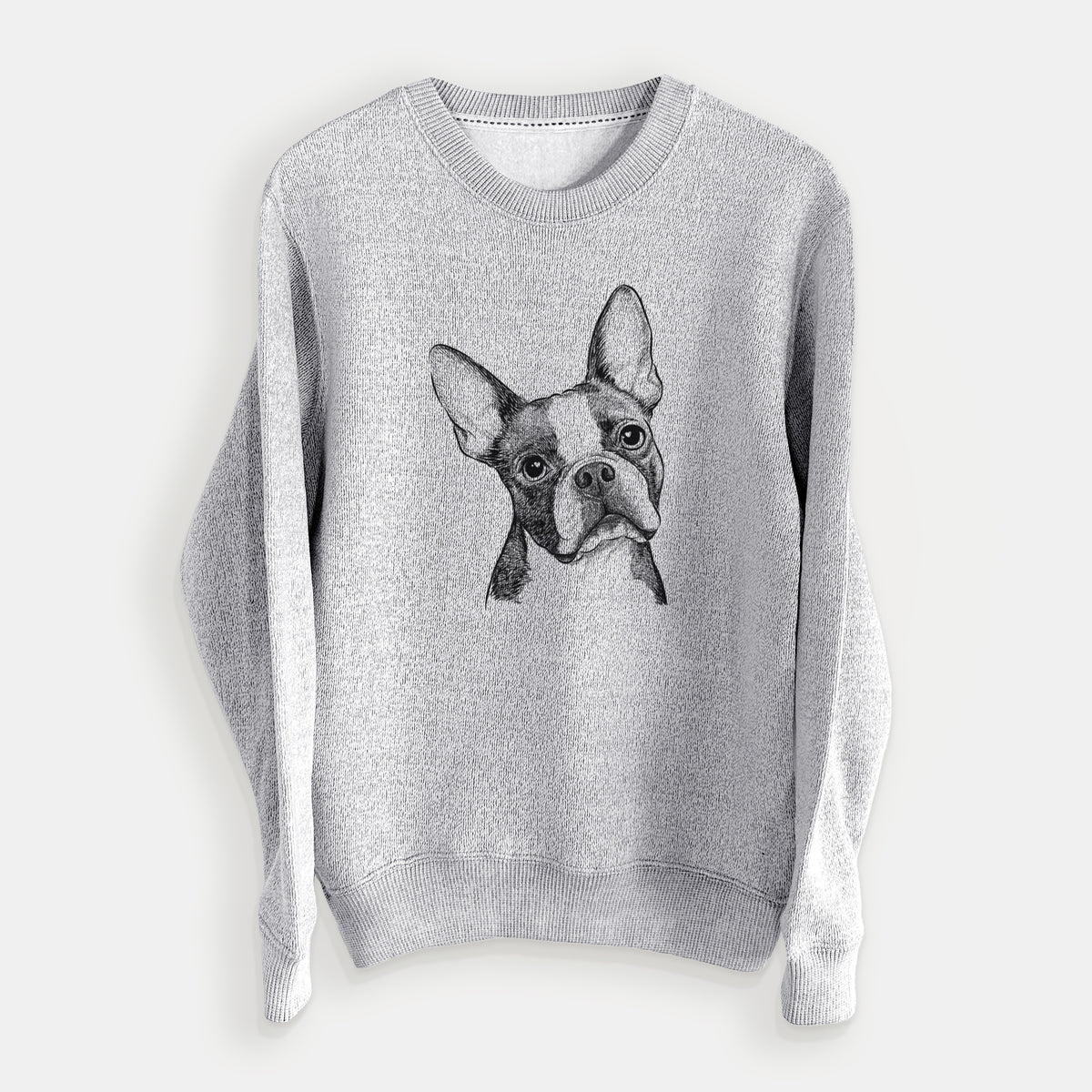 Dee Dee the Boston Terrier - Knit Sweatshirt