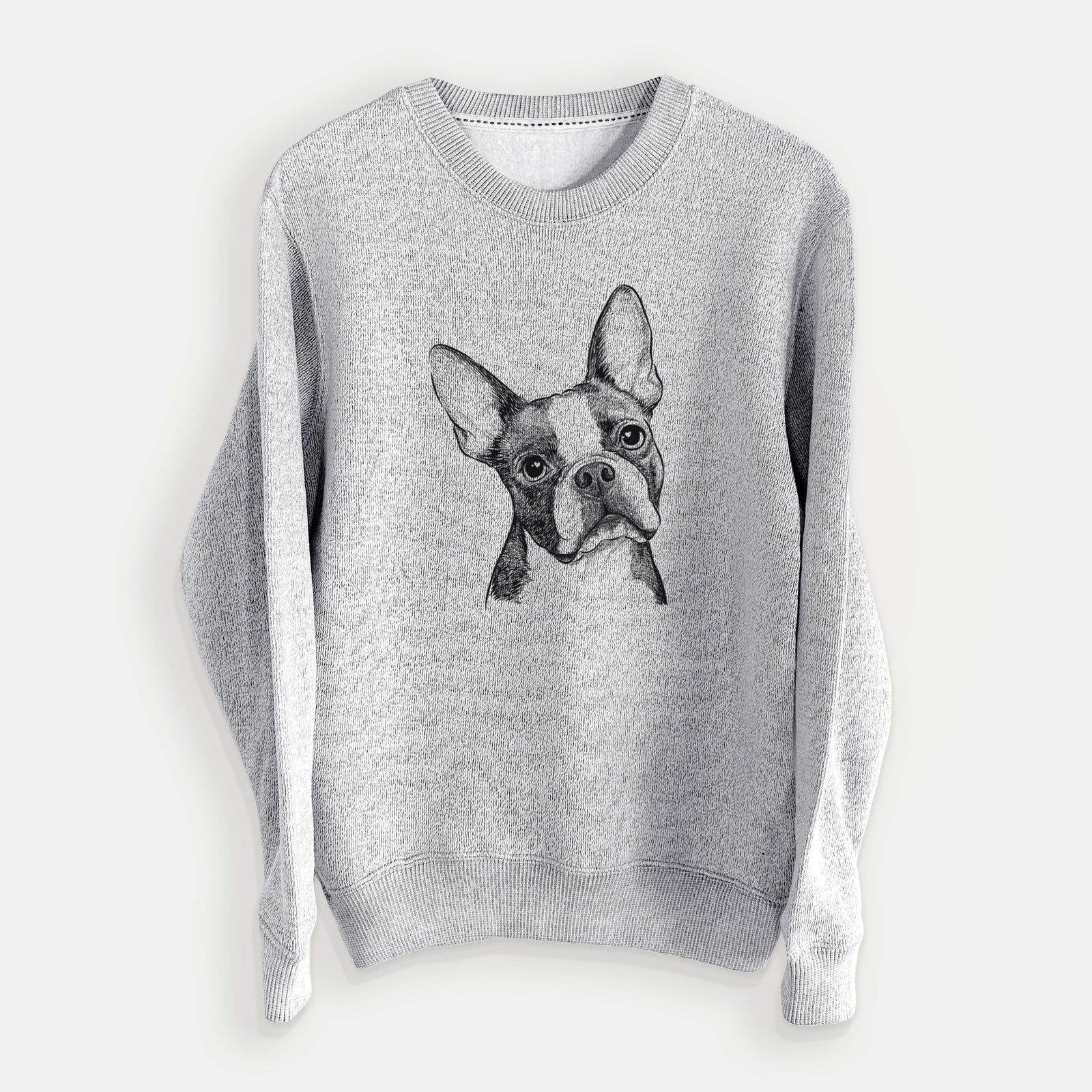 Dee Dee the Boston Terrier - Knit Sweatshirt