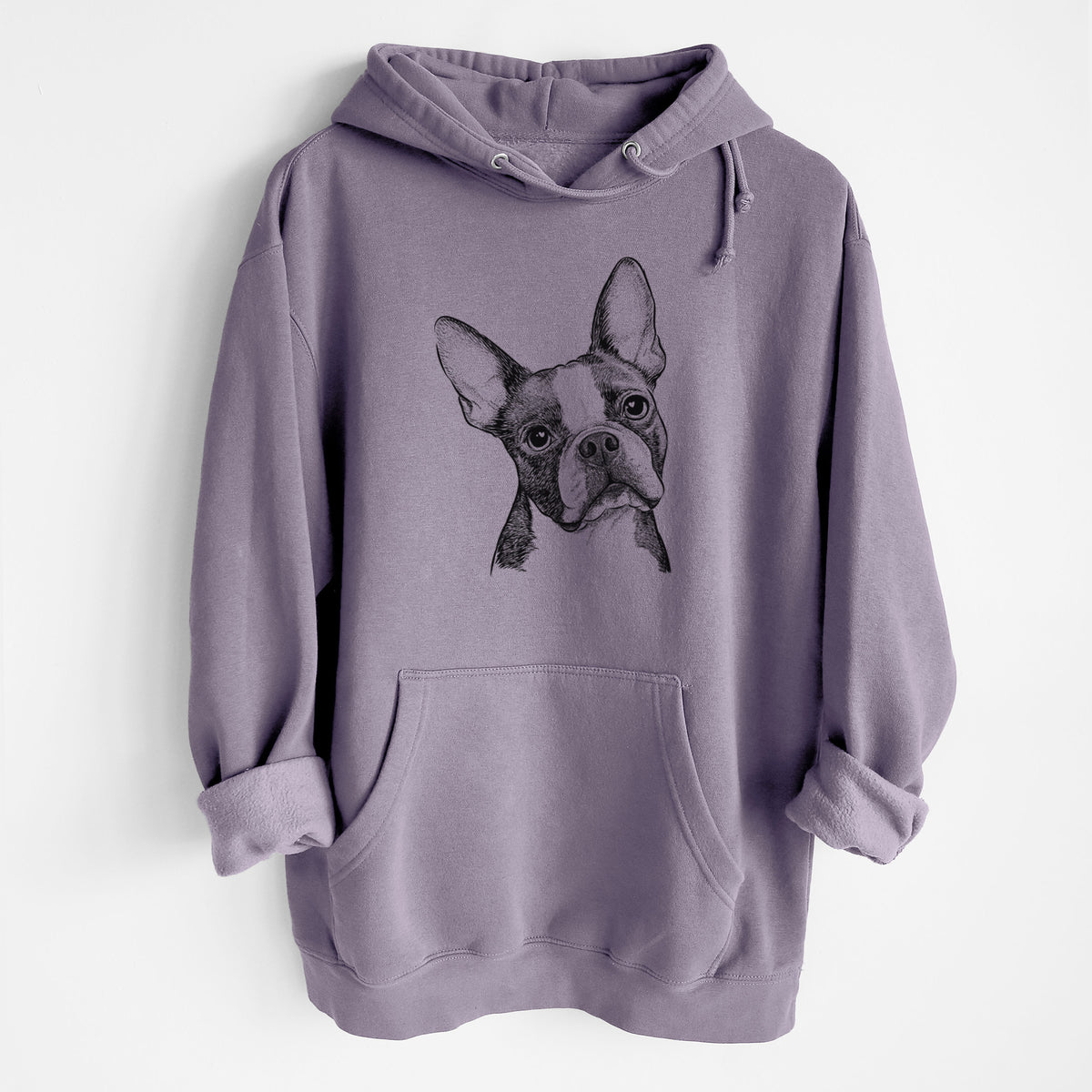 Dee Dee the Boston Terrier- Heavyweight Fleece Hoodie