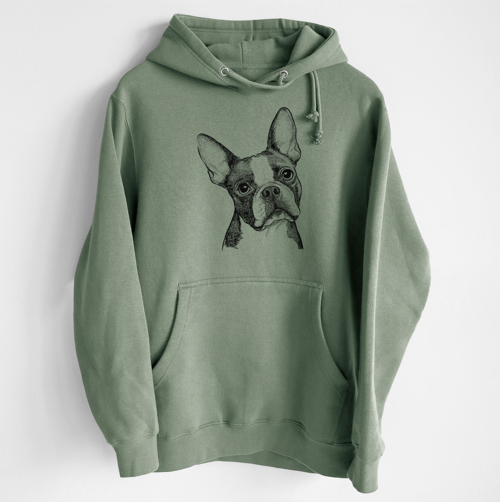 Dee Dee the Boston Terrier- Heavyweight Fleece Hoodie