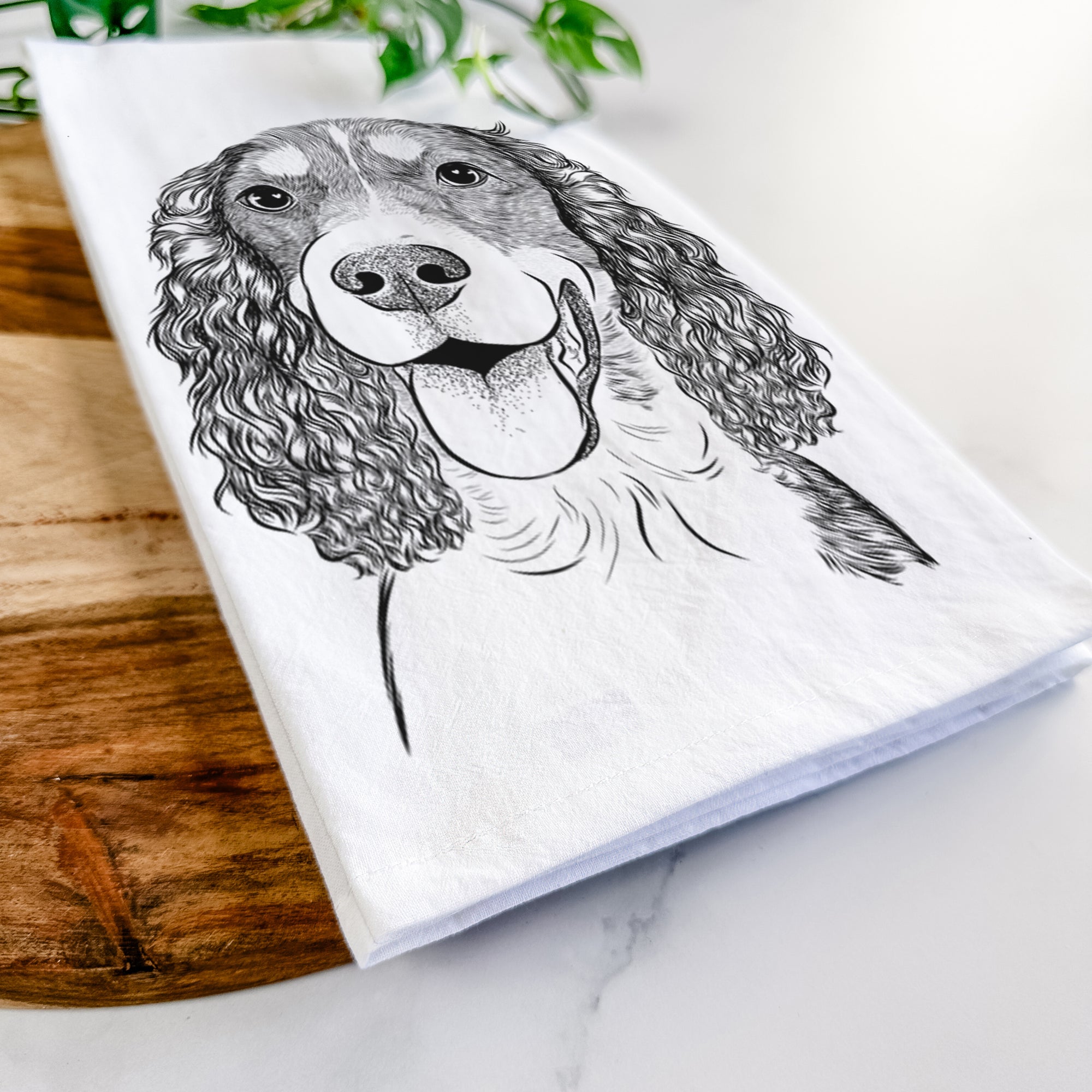 Delilah the English Springer Spaniel Tea Towel