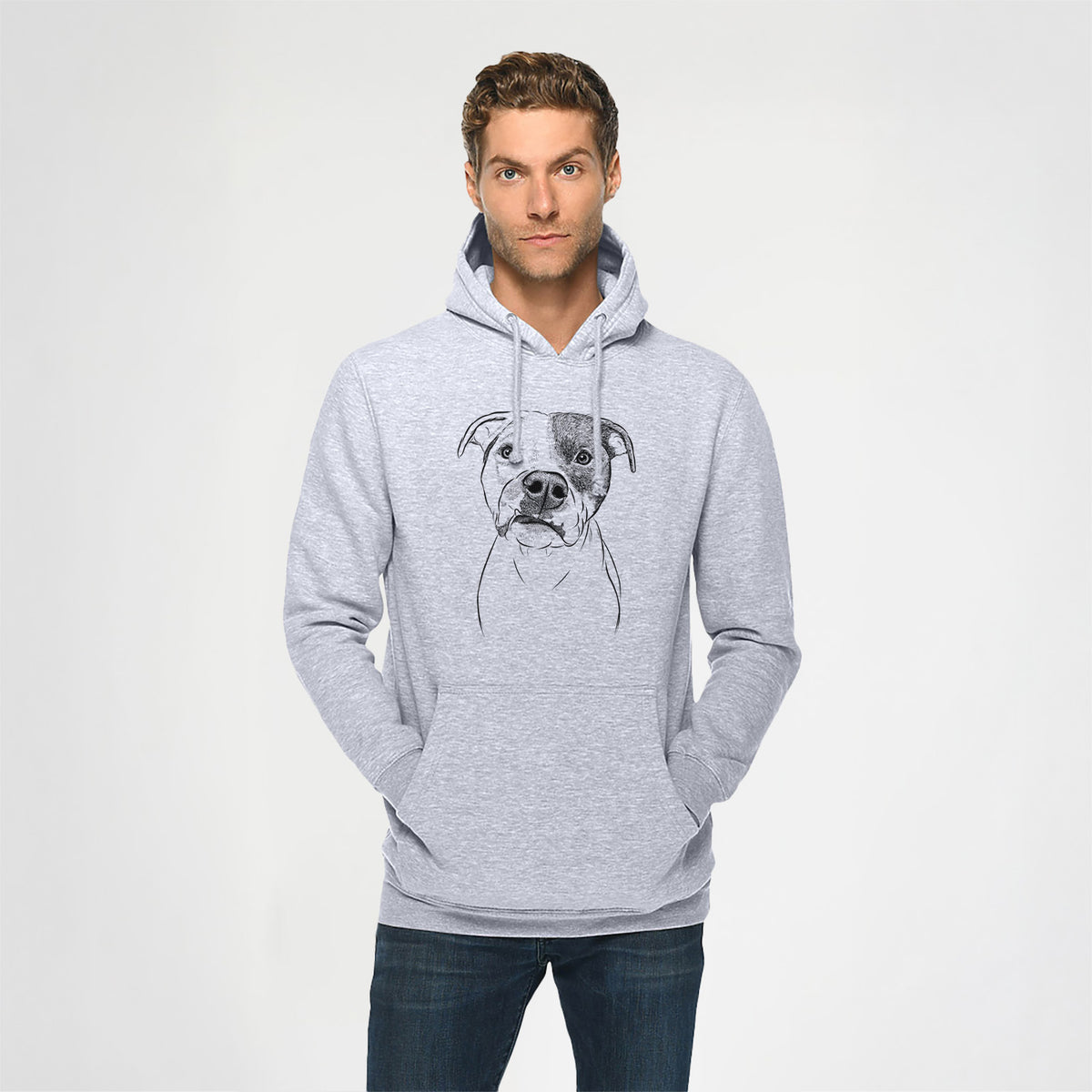 Dexter the Pitbull- Heavyweight Fleece Hoodie