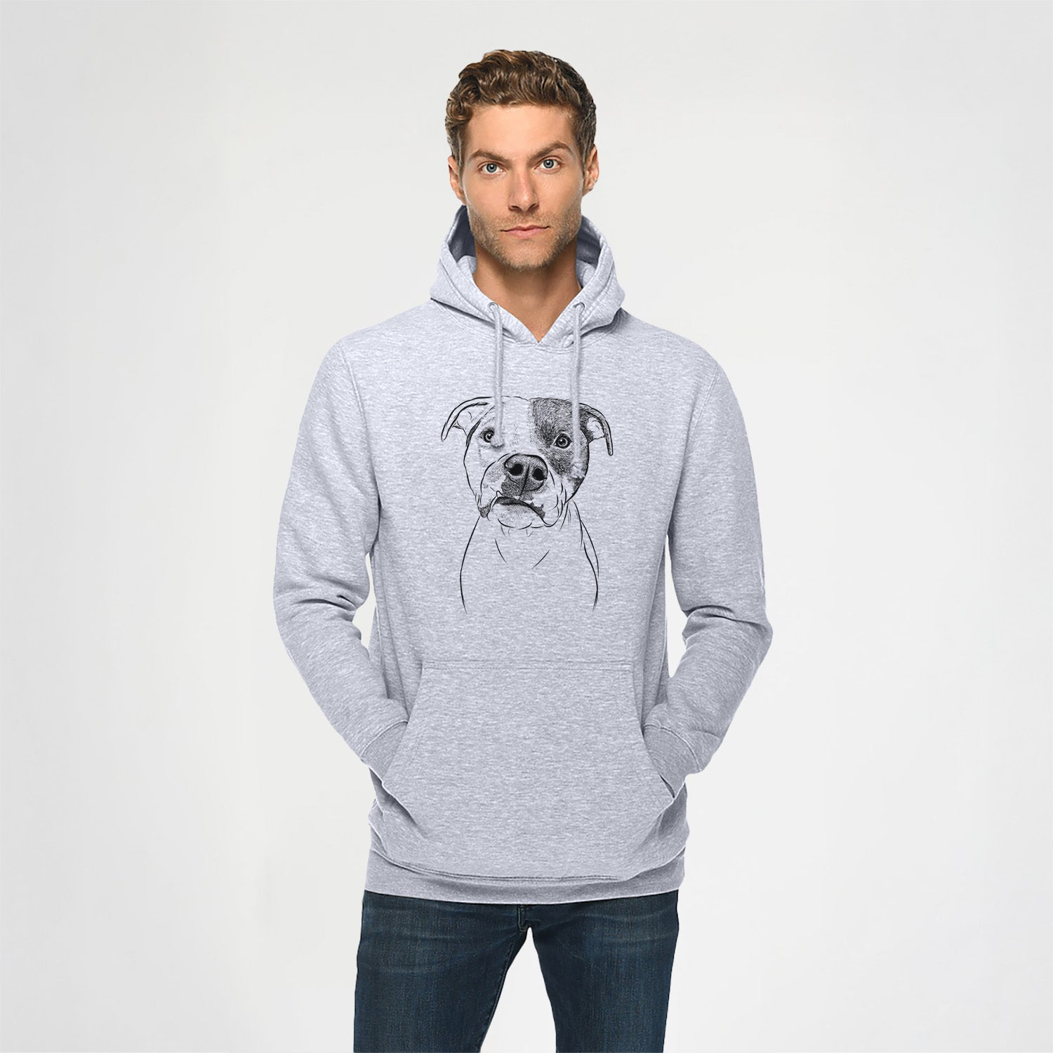 Dexter the Pitbull- Heavyweight Fleece Hoodie