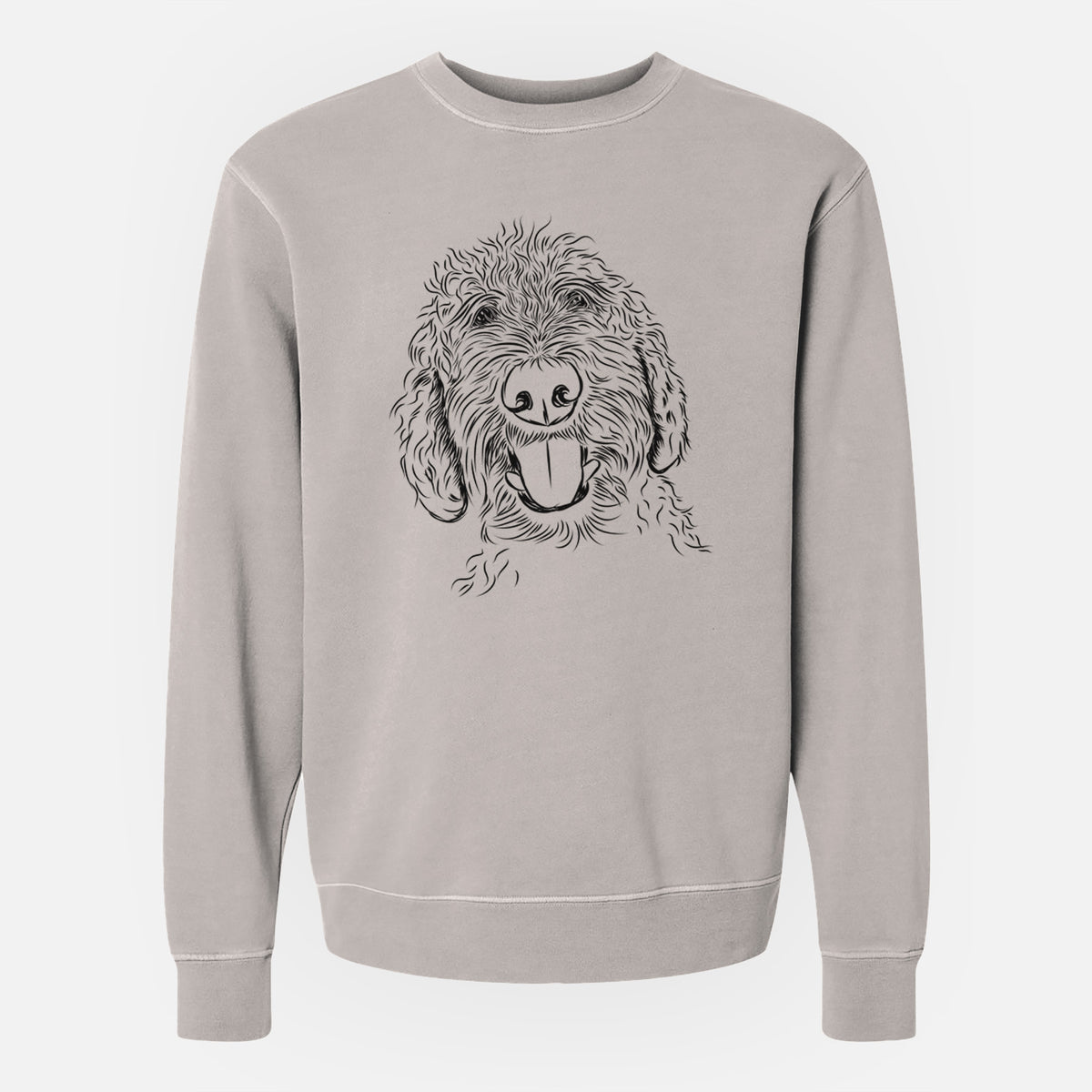 Bare Dixie the Doodle - Unisex Pigment Dyed Crew Sweatshirt