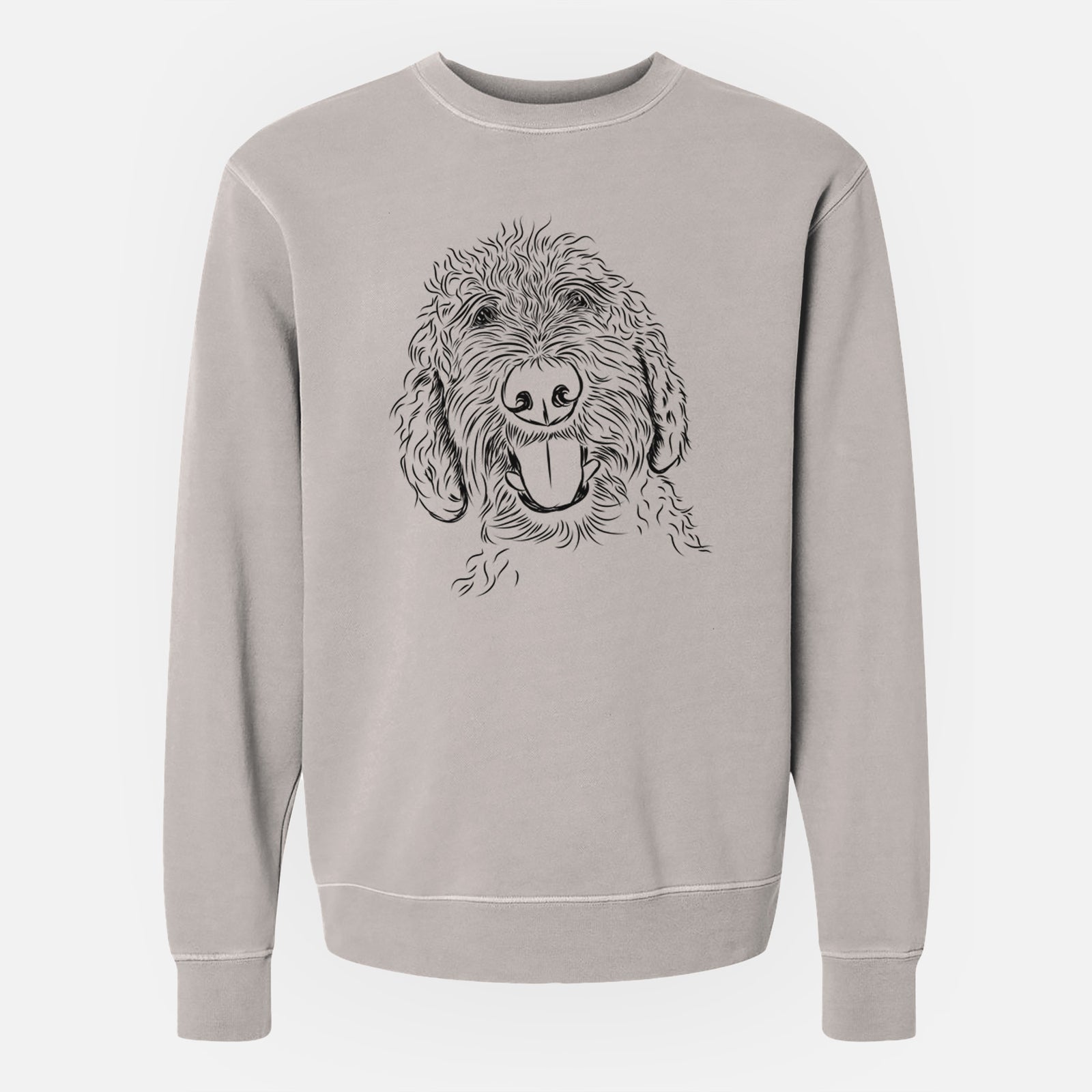 Bare Dixie the Doodle - Unisex Pigment Dyed Crew Sweatshirt