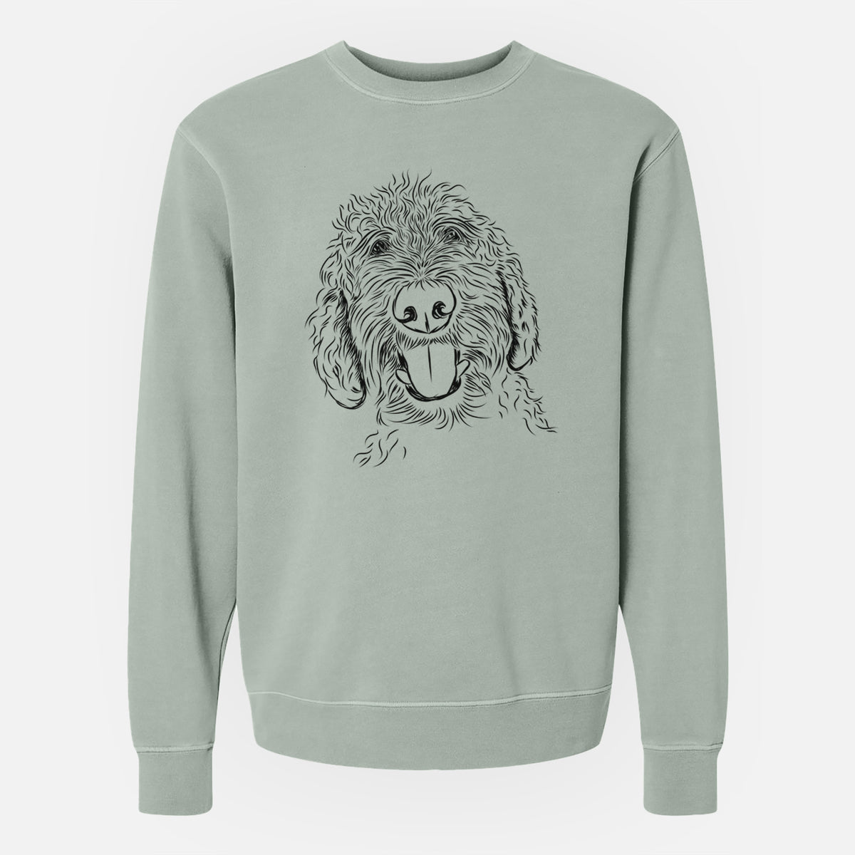 Bare Dixie the Doodle - Unisex Pigment Dyed Crew Sweatshirt
