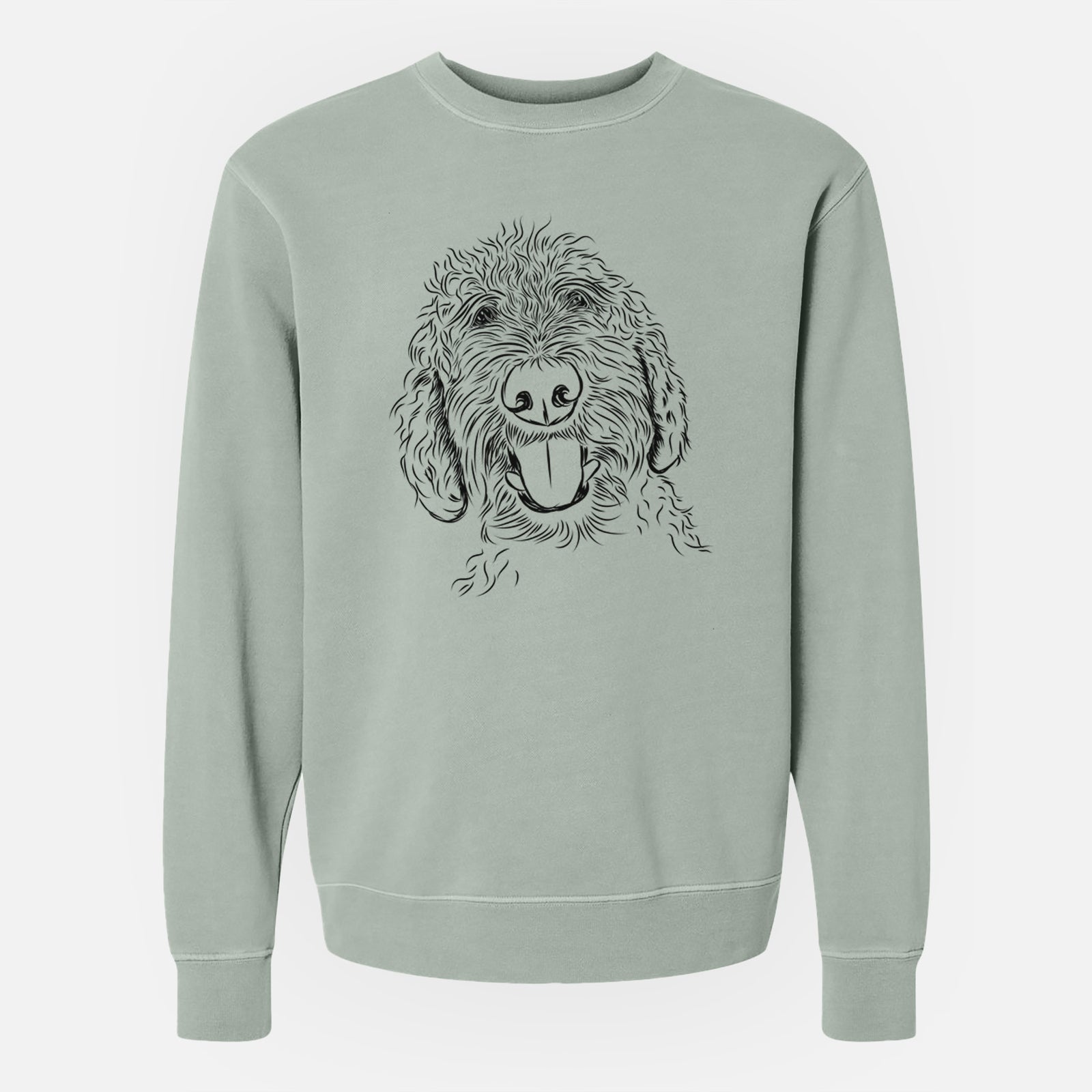 Bare Dixie the Doodle - Unisex Pigment Dyed Crew Sweatshirt