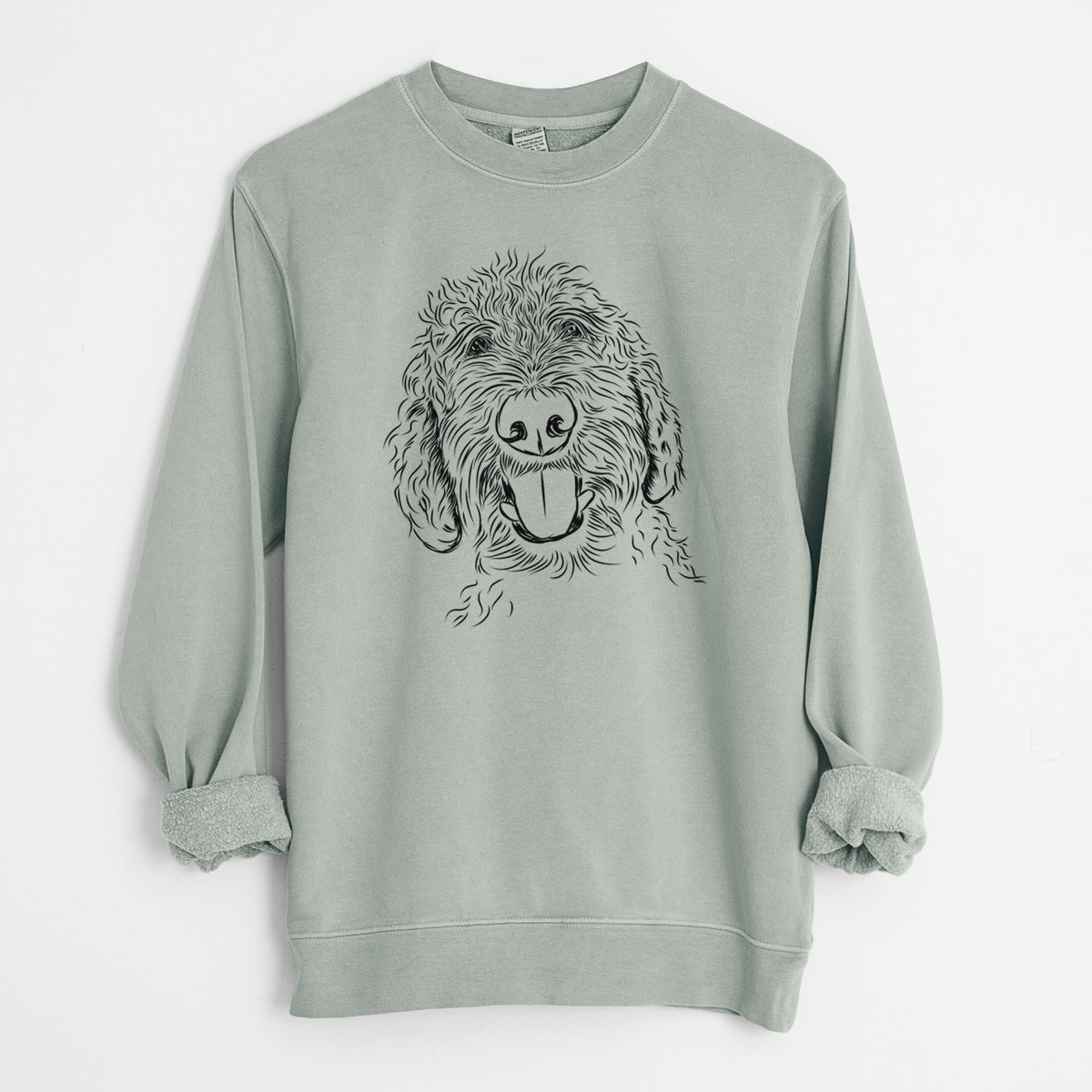 Bare Dixie the Doodle - Unisex Pigment Dyed Crew Sweatshirt