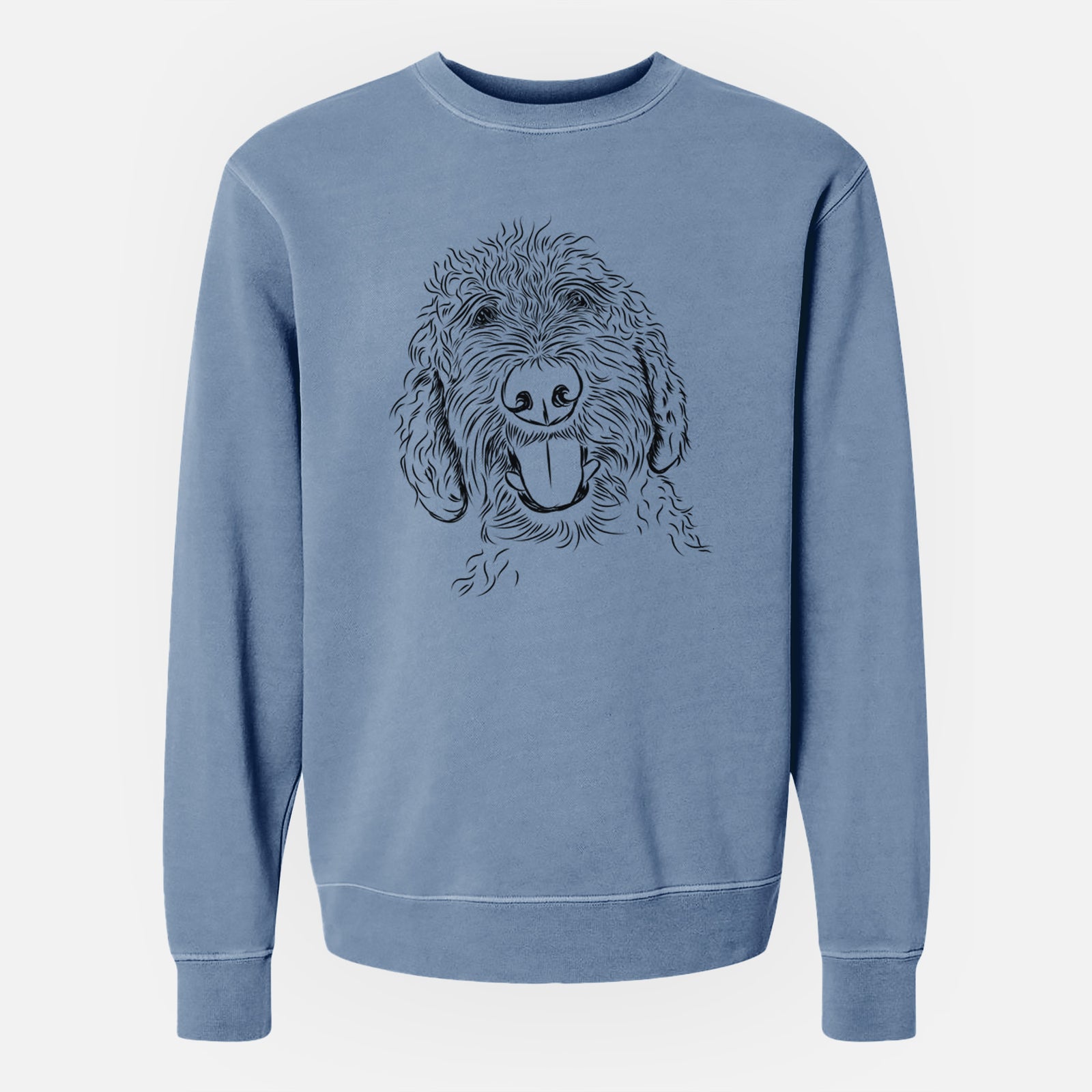 Bare Dixie the Doodle - Unisex Pigment Dyed Crew Sweatshirt