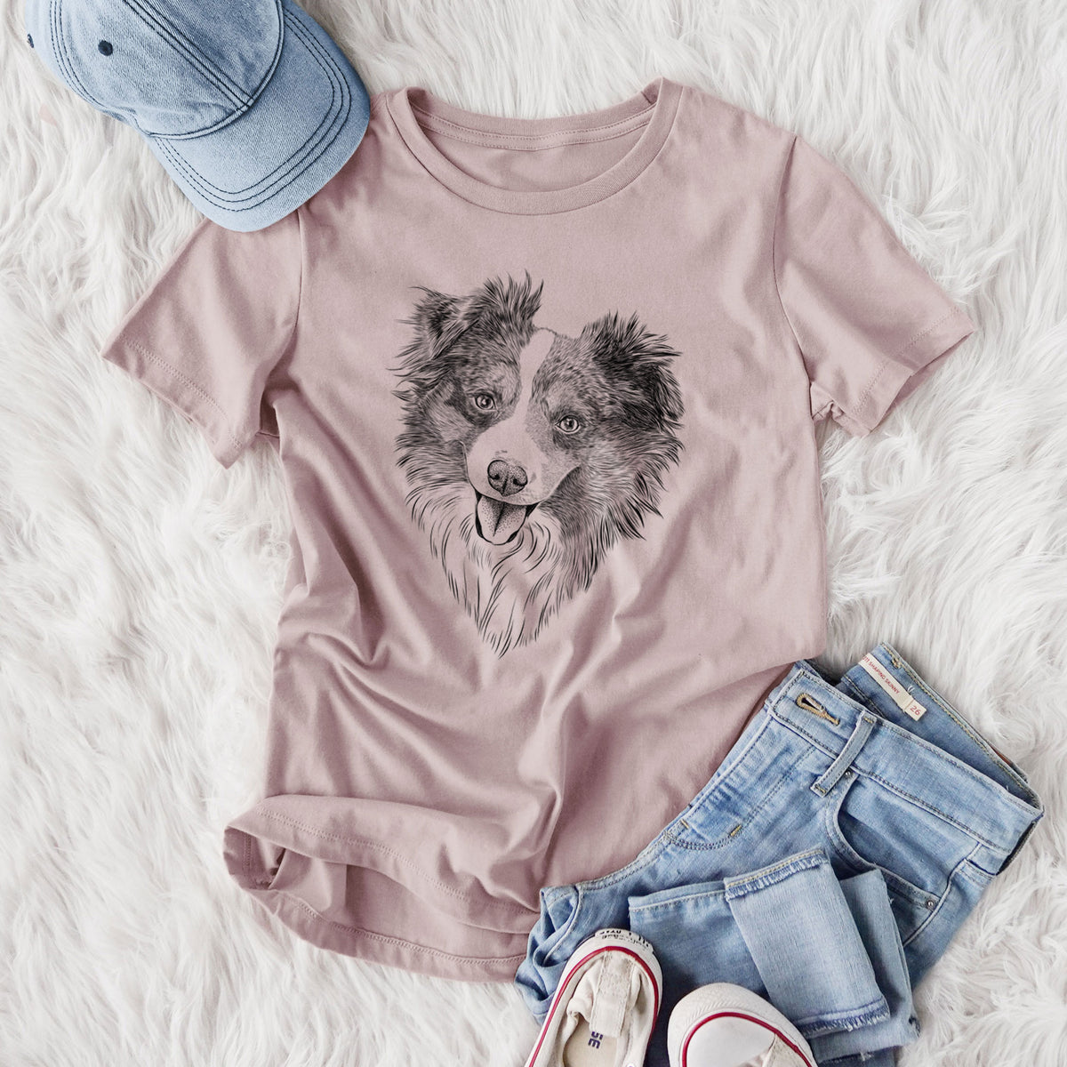 Bare Doc the Mini Aussie - Women's Lightweight Relaxed Fit 100% Cotton Crewneck