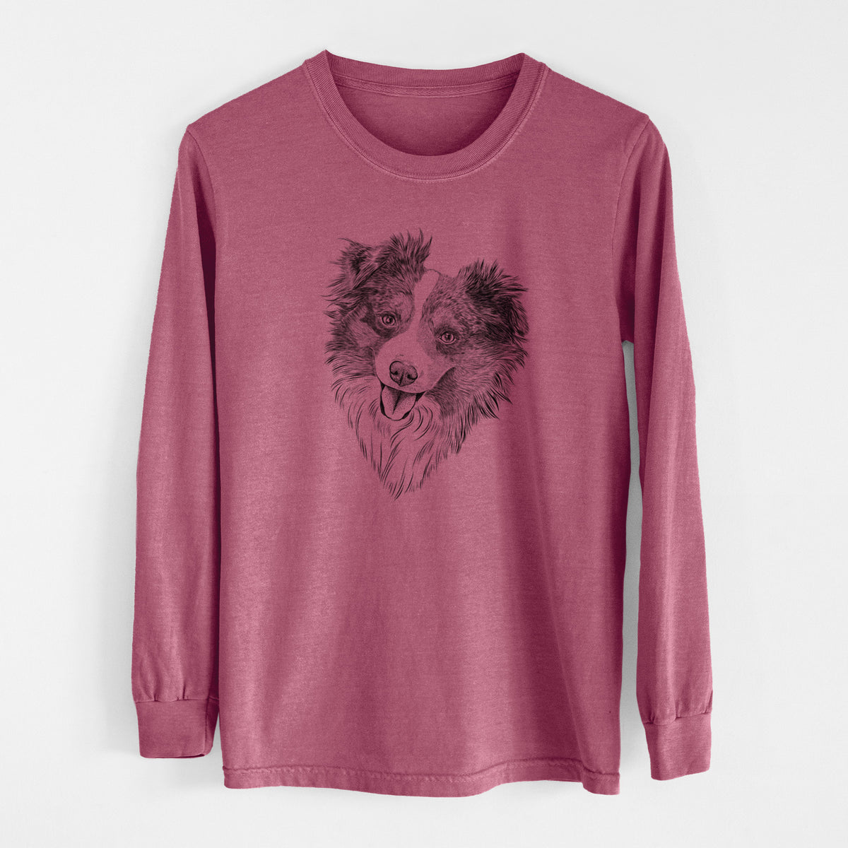 Bare Doc the Mini Aussie - Men's Heavyweight 100% Cotton Long Sleeve