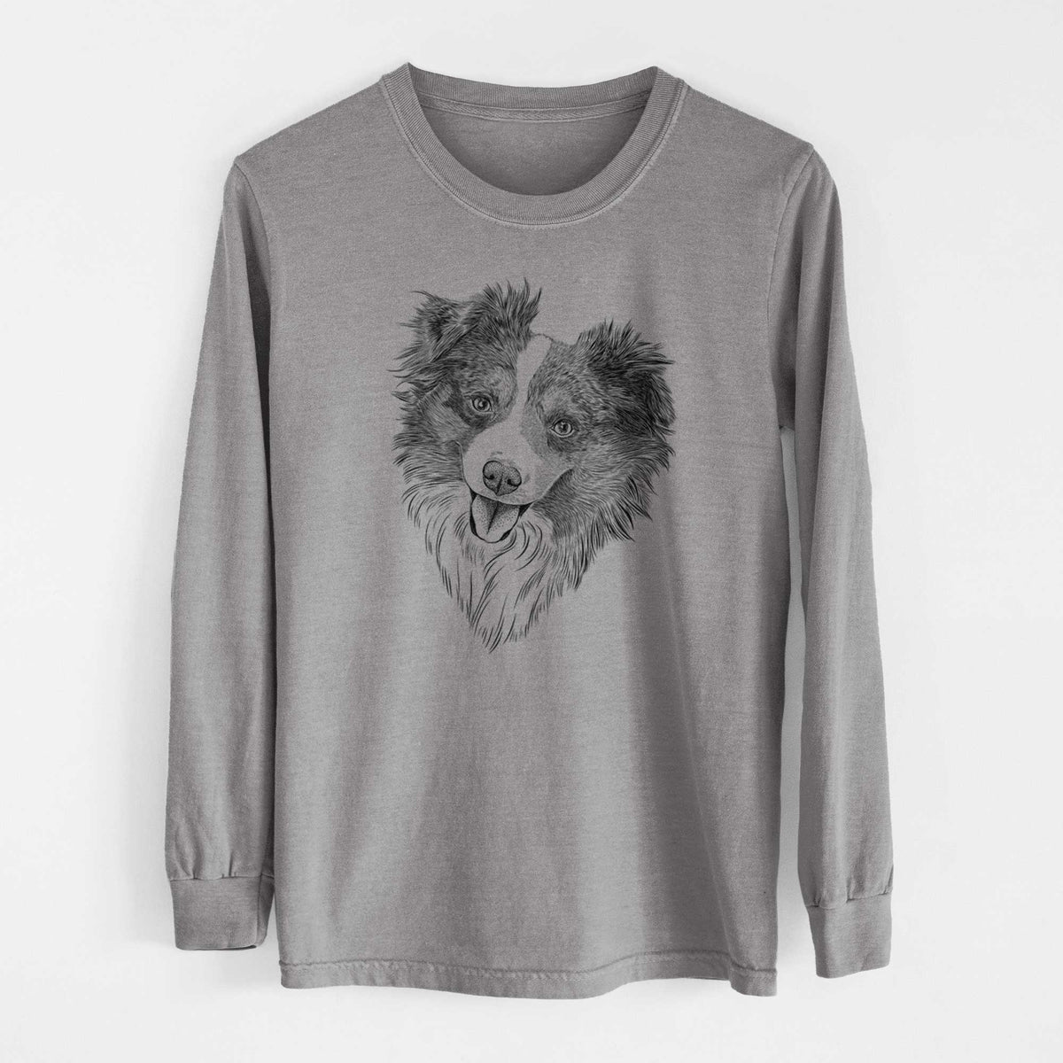 Bare Doc the Mini Aussie - Men's Heavyweight 100% Cotton Long Sleeve