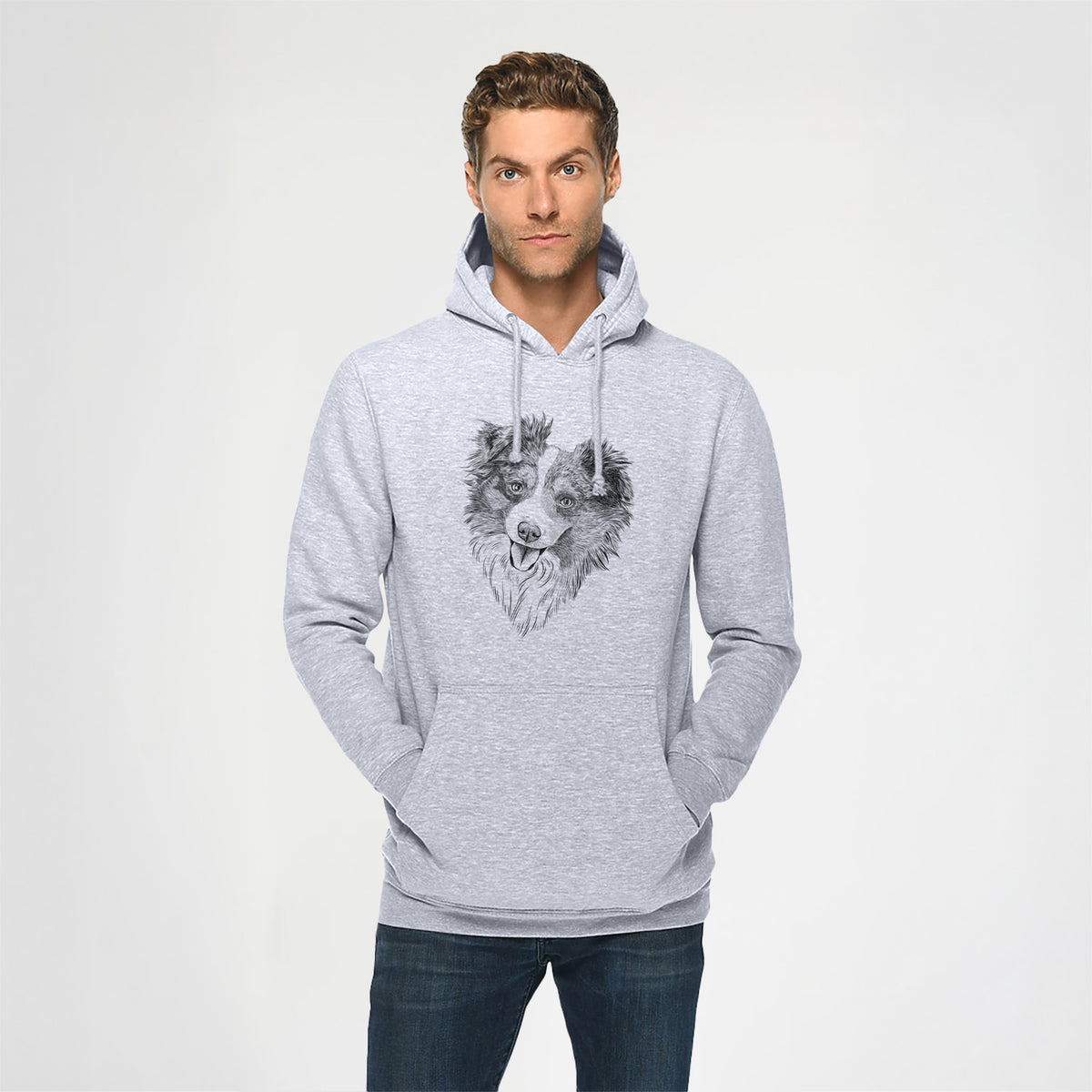 Doc the Mini Aussie- Heavyweight Fleece Hoodie