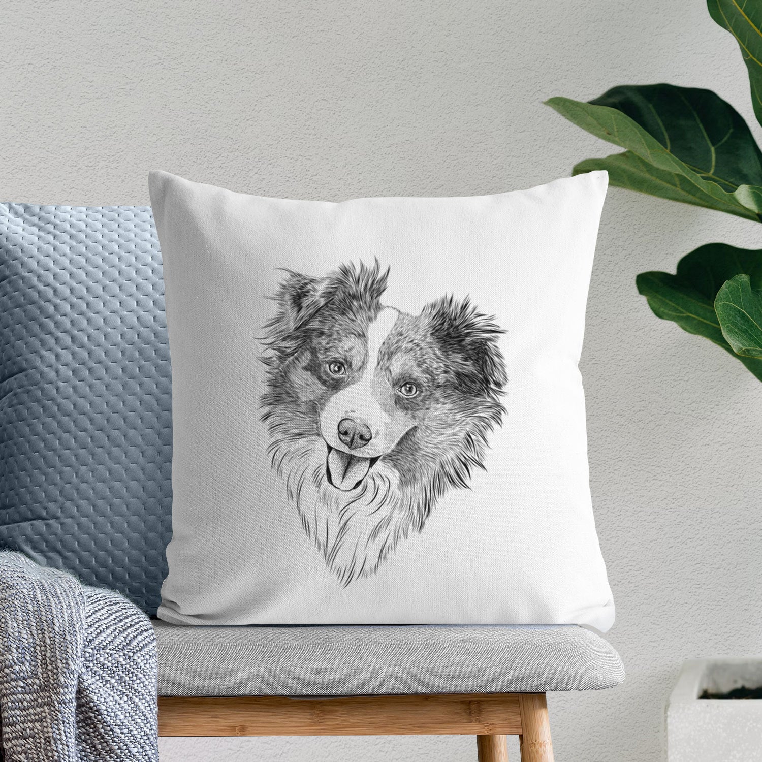 Doc the Mini Aussie - Throw Pillow Cover