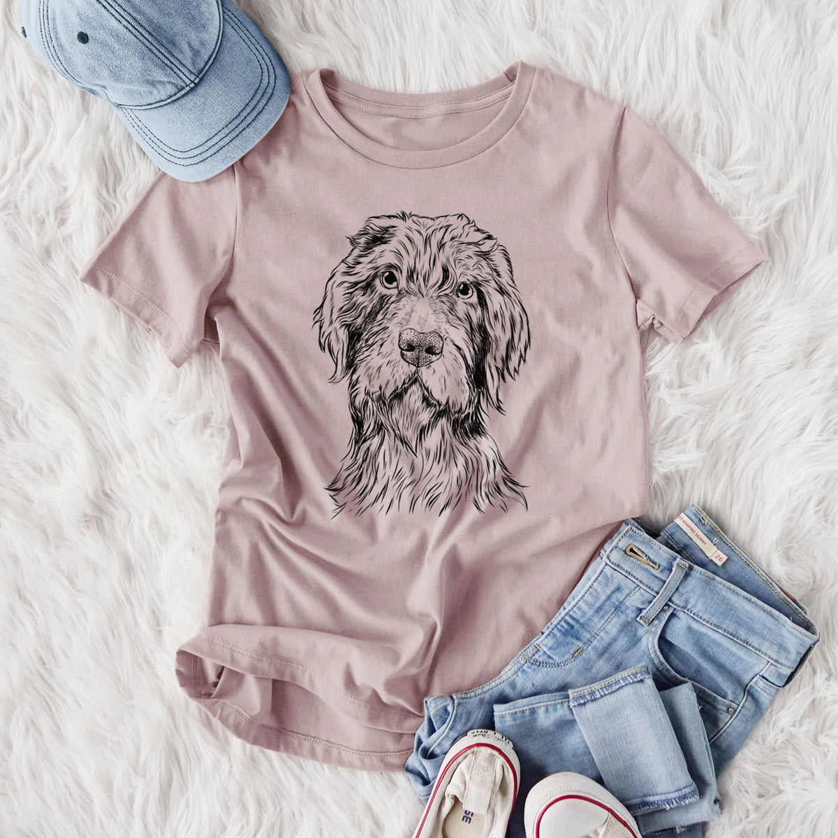 Bare Doc Holliday the Pudelpointer - Women's Lightweight Relaxed Fit 100% Cotton Crewneck