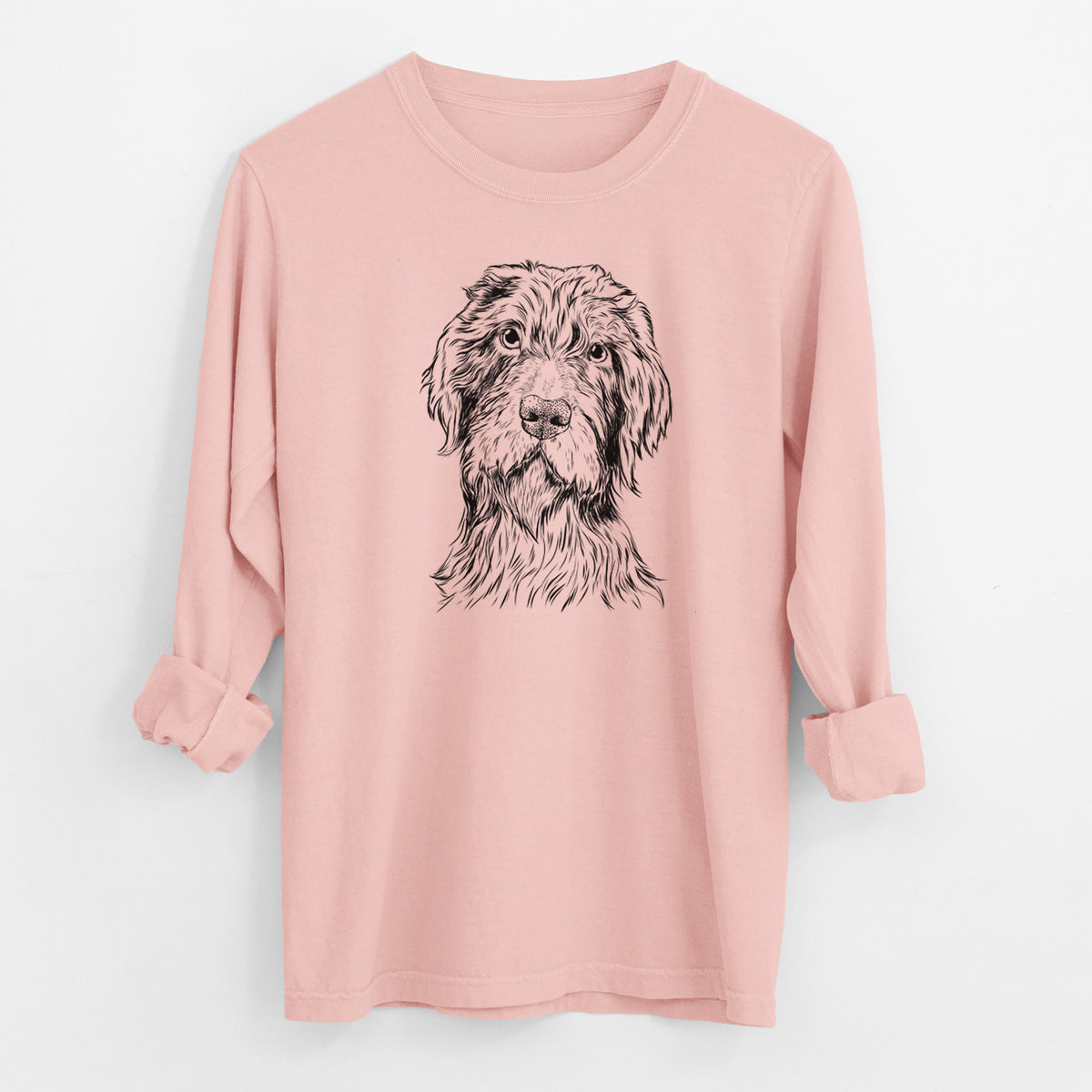 Bare Doc Holliday the Pudelpointer - Men's Heavyweight 100% Cotton Long Sleeve
