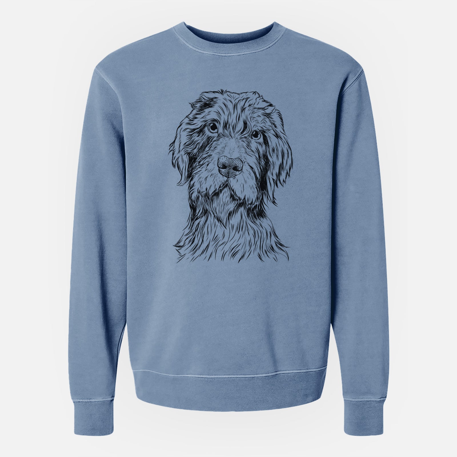 Bare Doc Holliday the Pudelpointer - Unisex Pigment Dyed Crew Sweatshirt