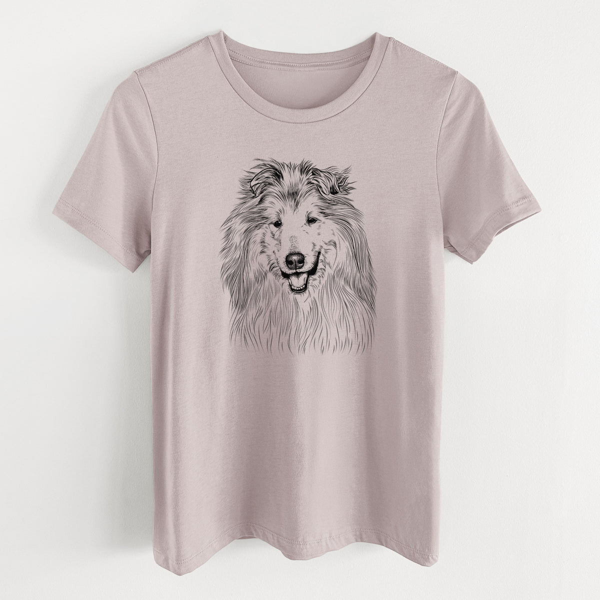 Bare Donnan the Rough Collie - Women's Lightweight Relaxed Fit 100% Cotton Crewneck