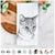 Dora the Tabby Cat Tea Towel