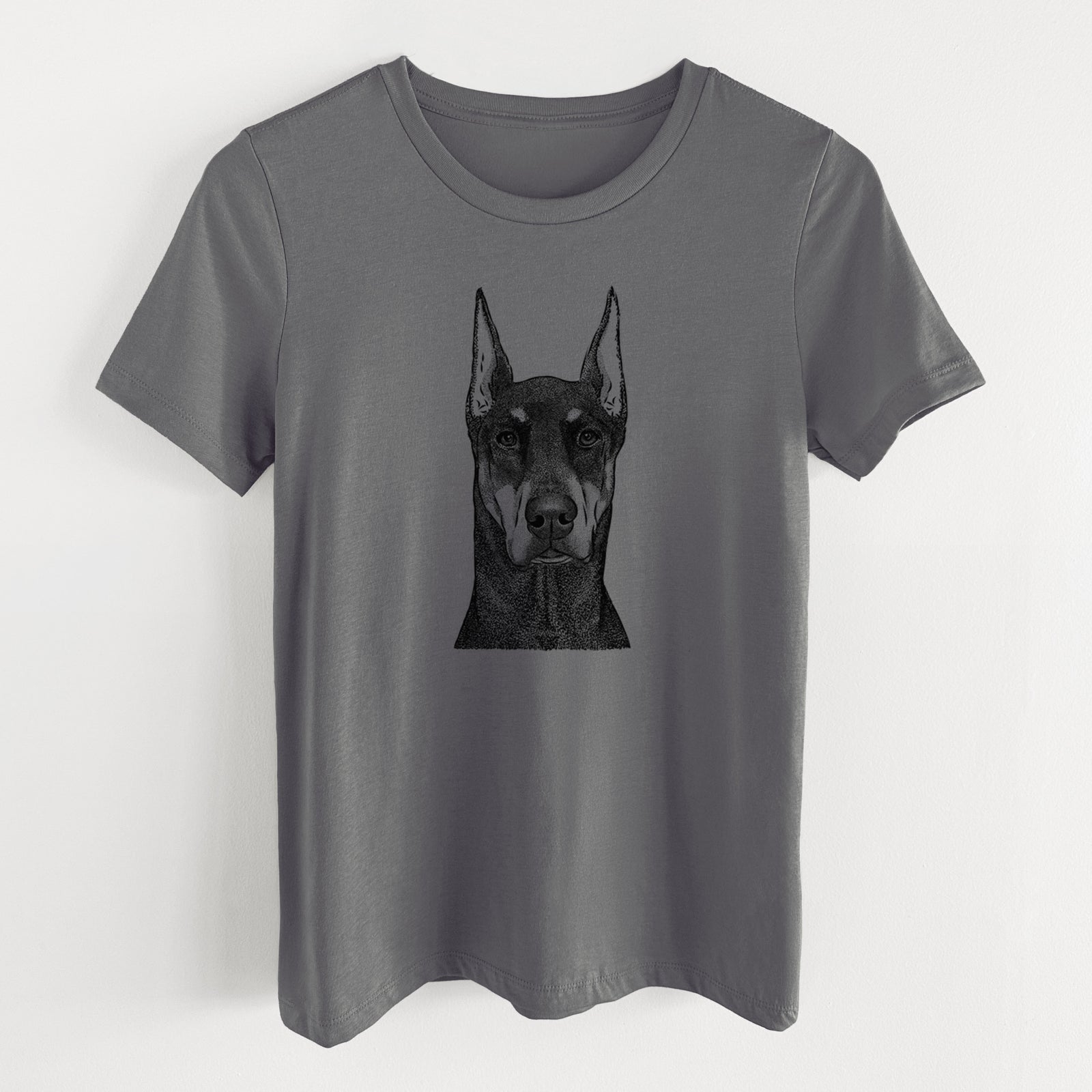Bare Drake the Doberman Pinscher - Women's Lightweight Relaxed Fit 100% Cotton Crewneck