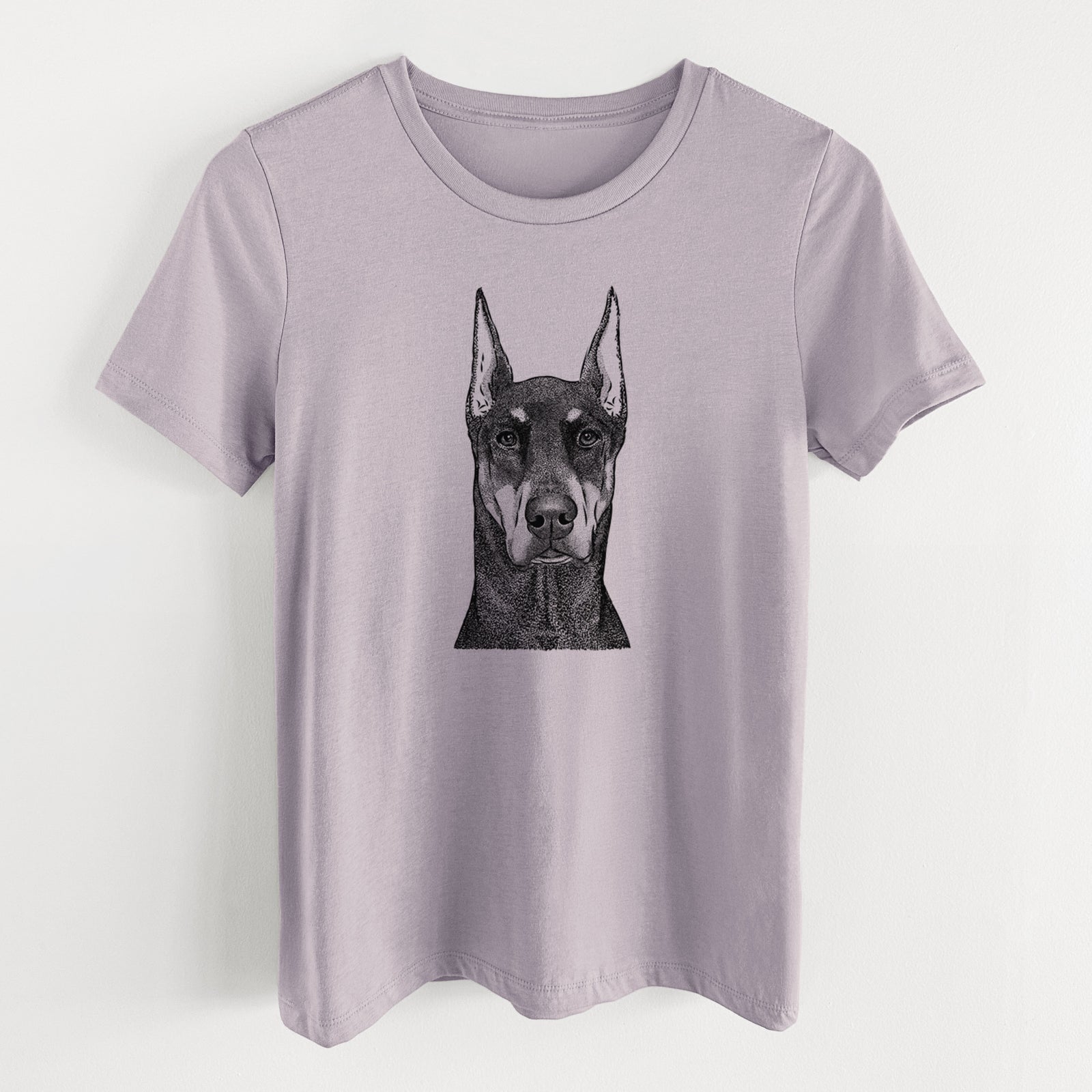 Bare Drake the Doberman Pinscher - Women's Lightweight Relaxed Fit 100% Cotton Crewneck