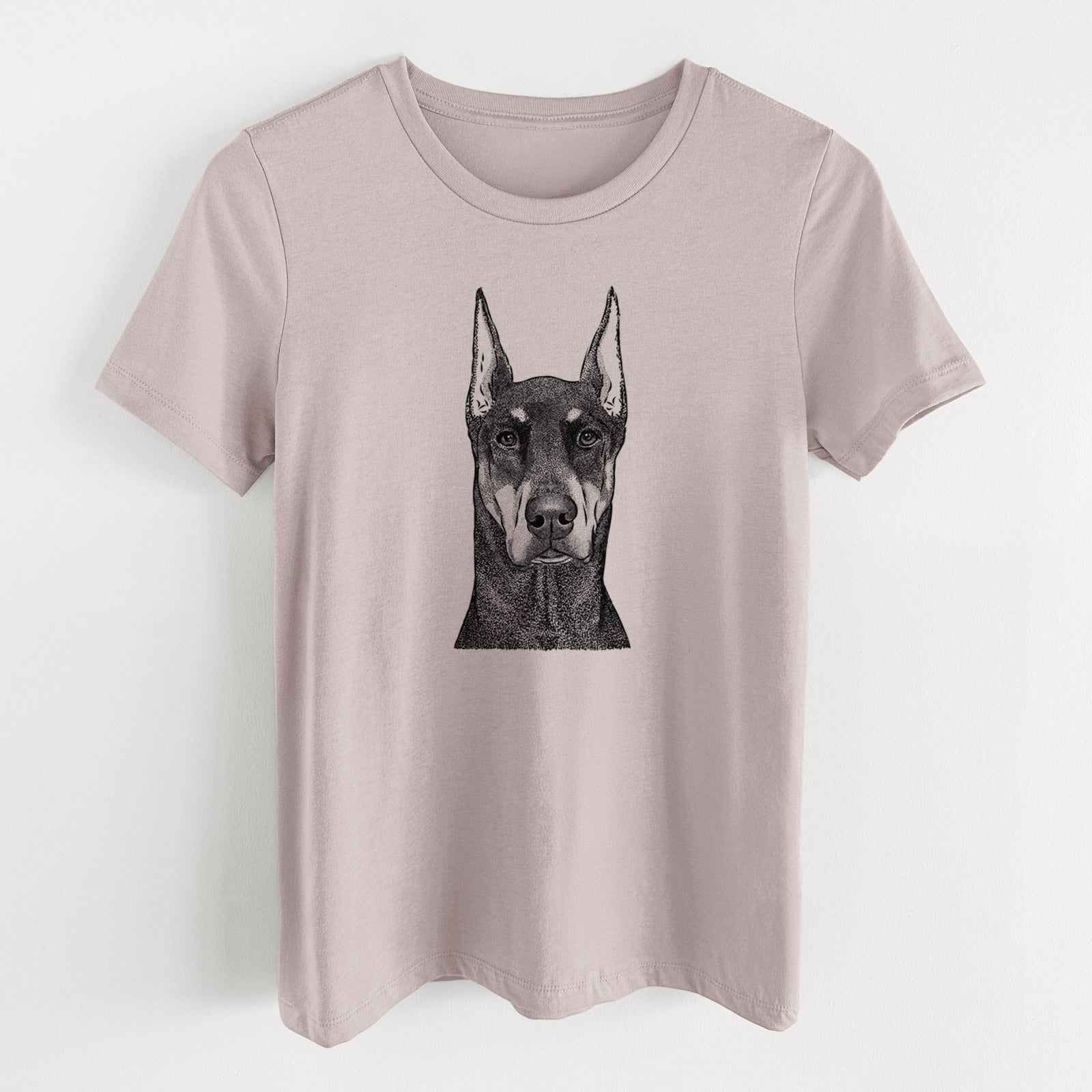 Bare Drake the Doberman Pinscher - Women's Lightweight Relaxed Fit 100% Cotton Crewneck