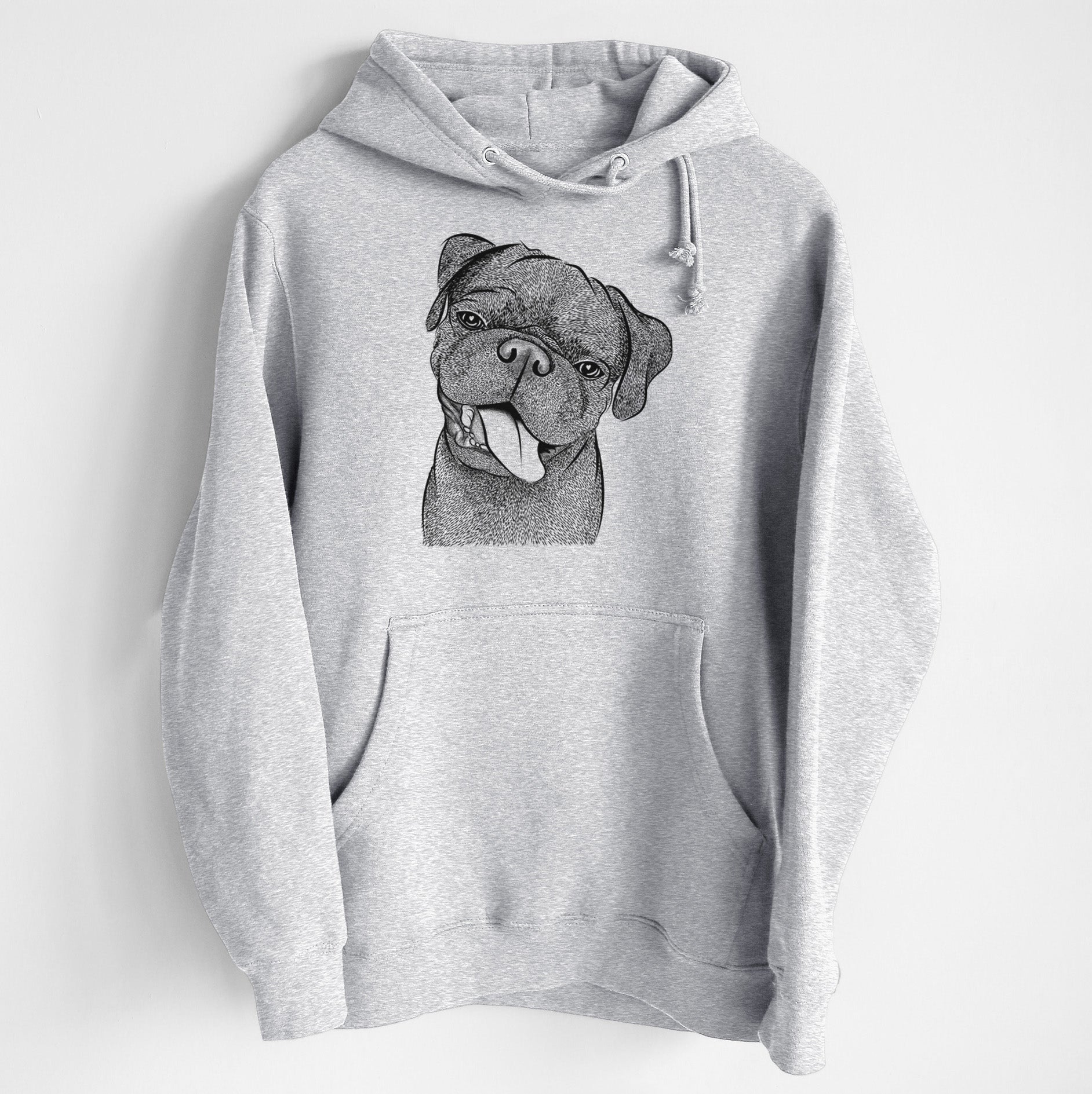 Dudley Danger the Pug- Heavyweight Fleece Hoodie