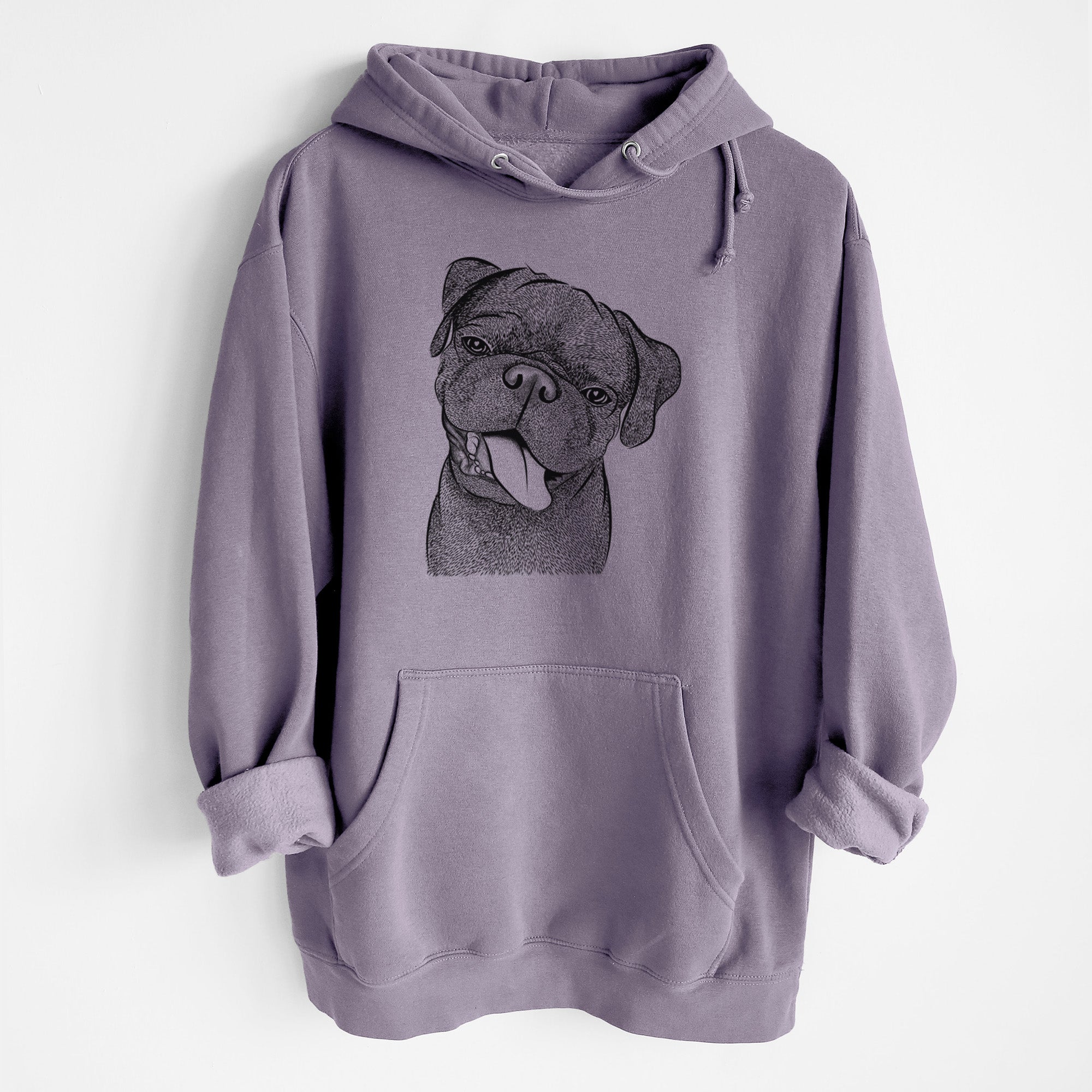 Dudley Danger the Pug- Heavyweight Fleece Hoodie