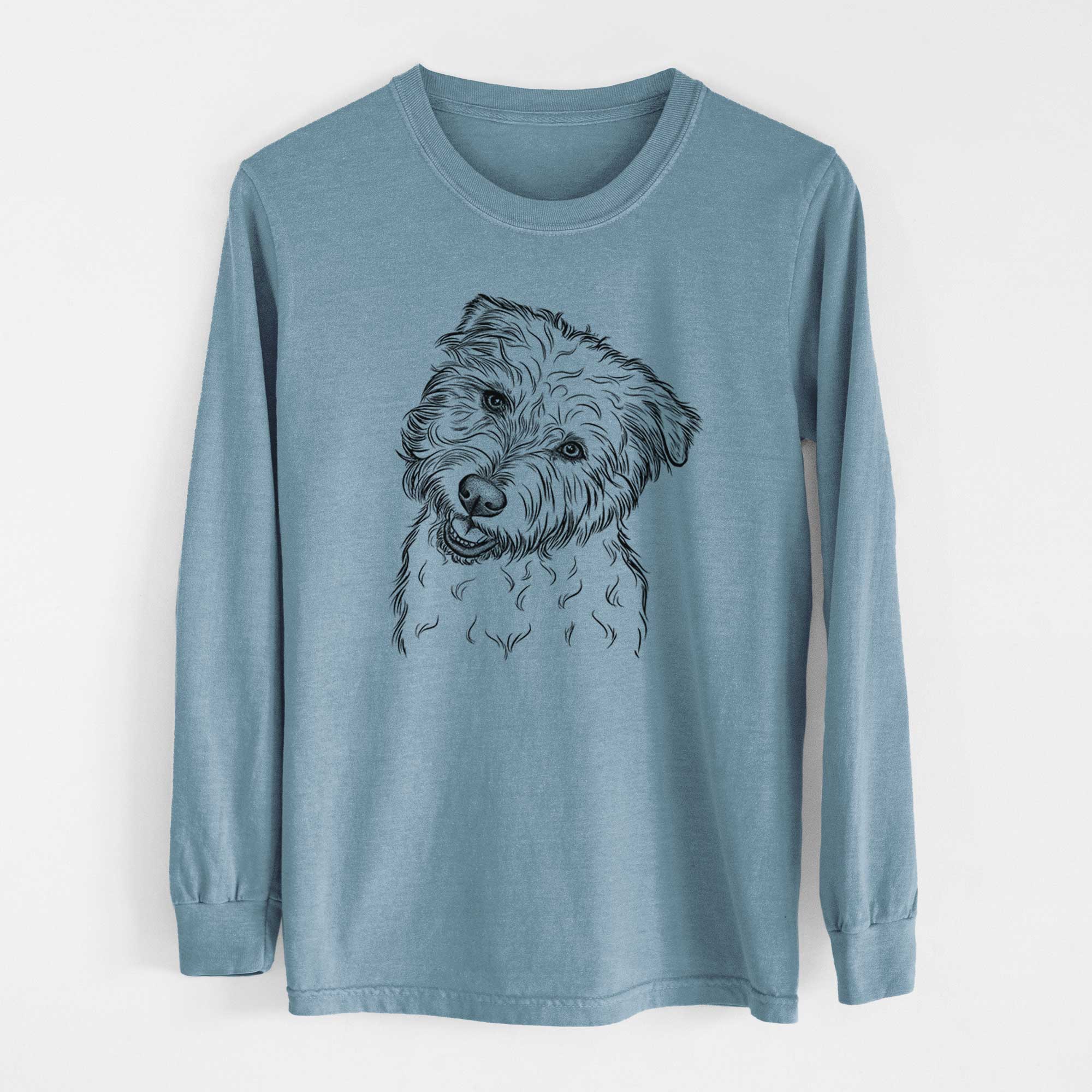 Bare Duffy the Glen of Imaal Terrier - Men's Heavyweight 100% Cotton Long Sleeve