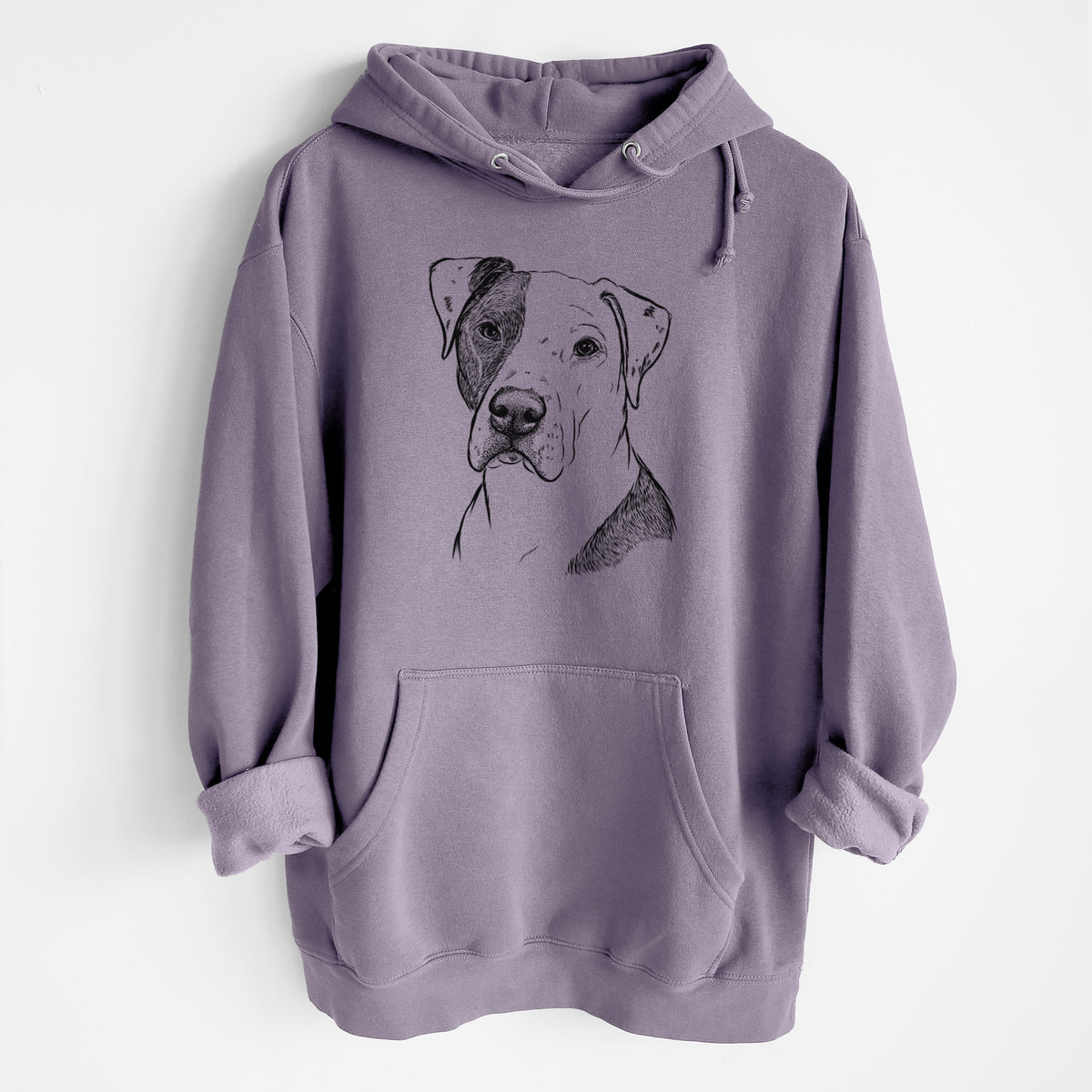 Duke the American Staffordshire Terrier Mix- Heavyweight Fleece Hoodie