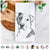 Duke the American Staffordshire Terrier Mix Tea Towel