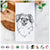 Ed the Tibetan Spaniel Tea Towel