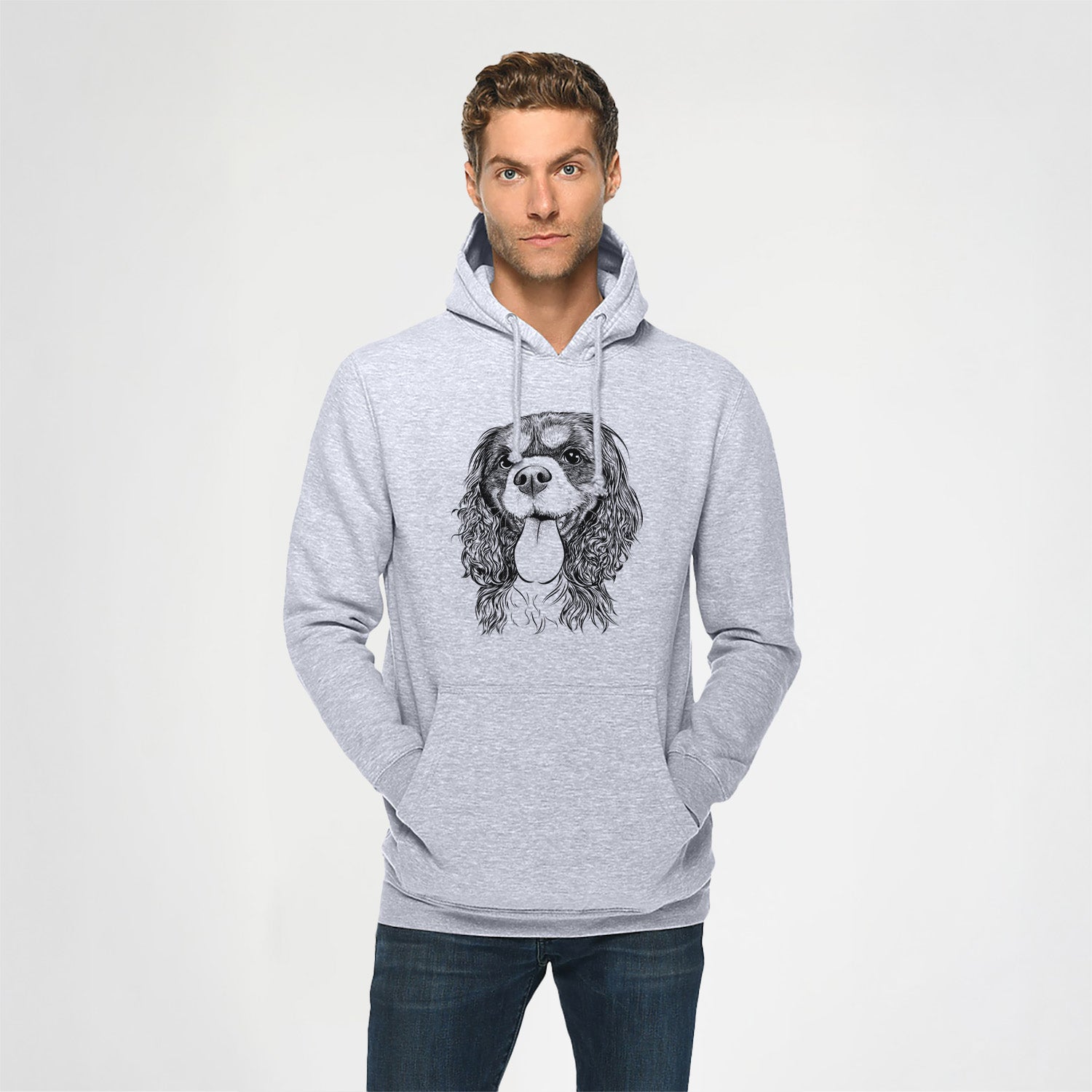 Elizabeth the Cavalier King Charles Spaniel- Heavyweight Fleece Hoodie