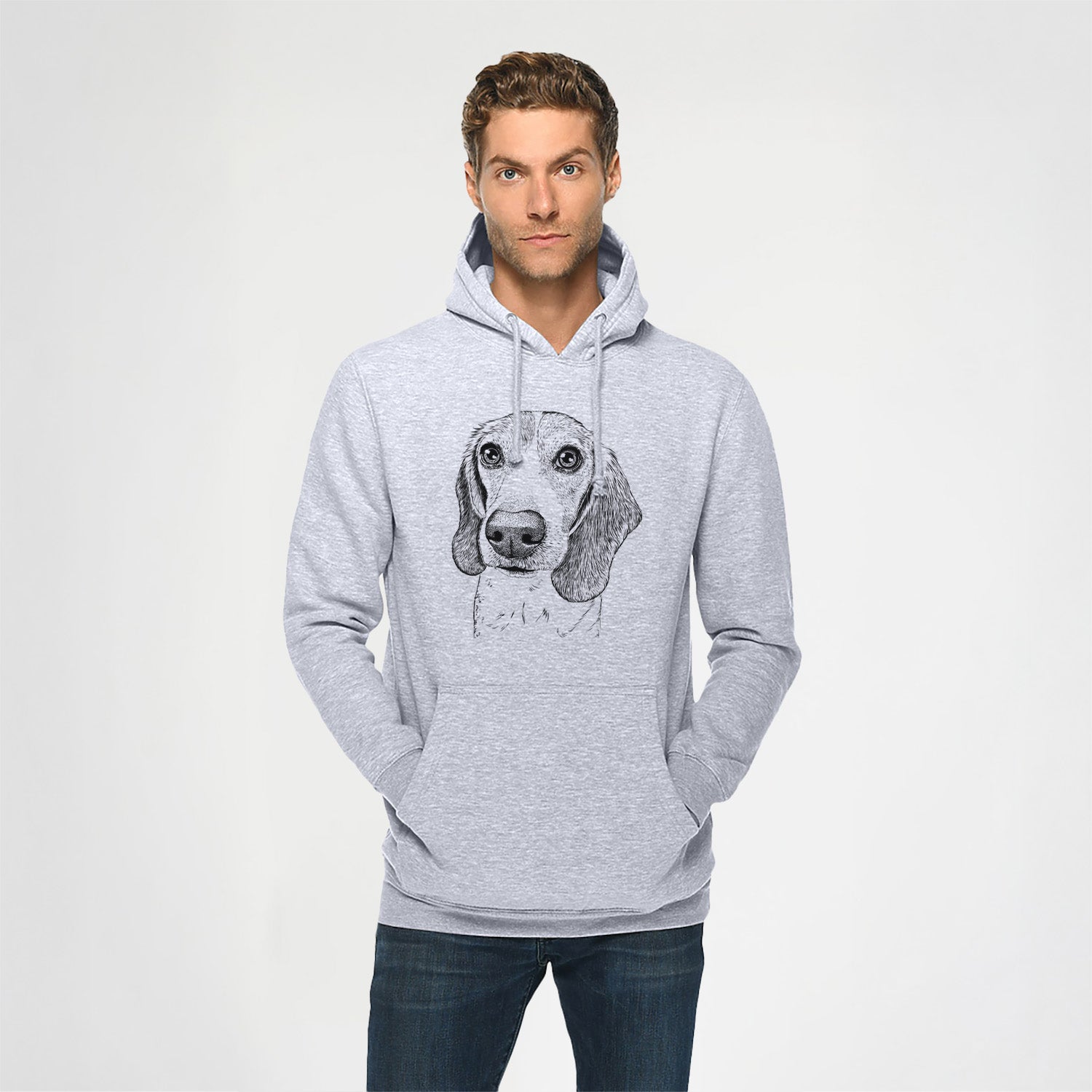 Elvis the Bluetick Beagle- Heavyweight Fleece Hoodie