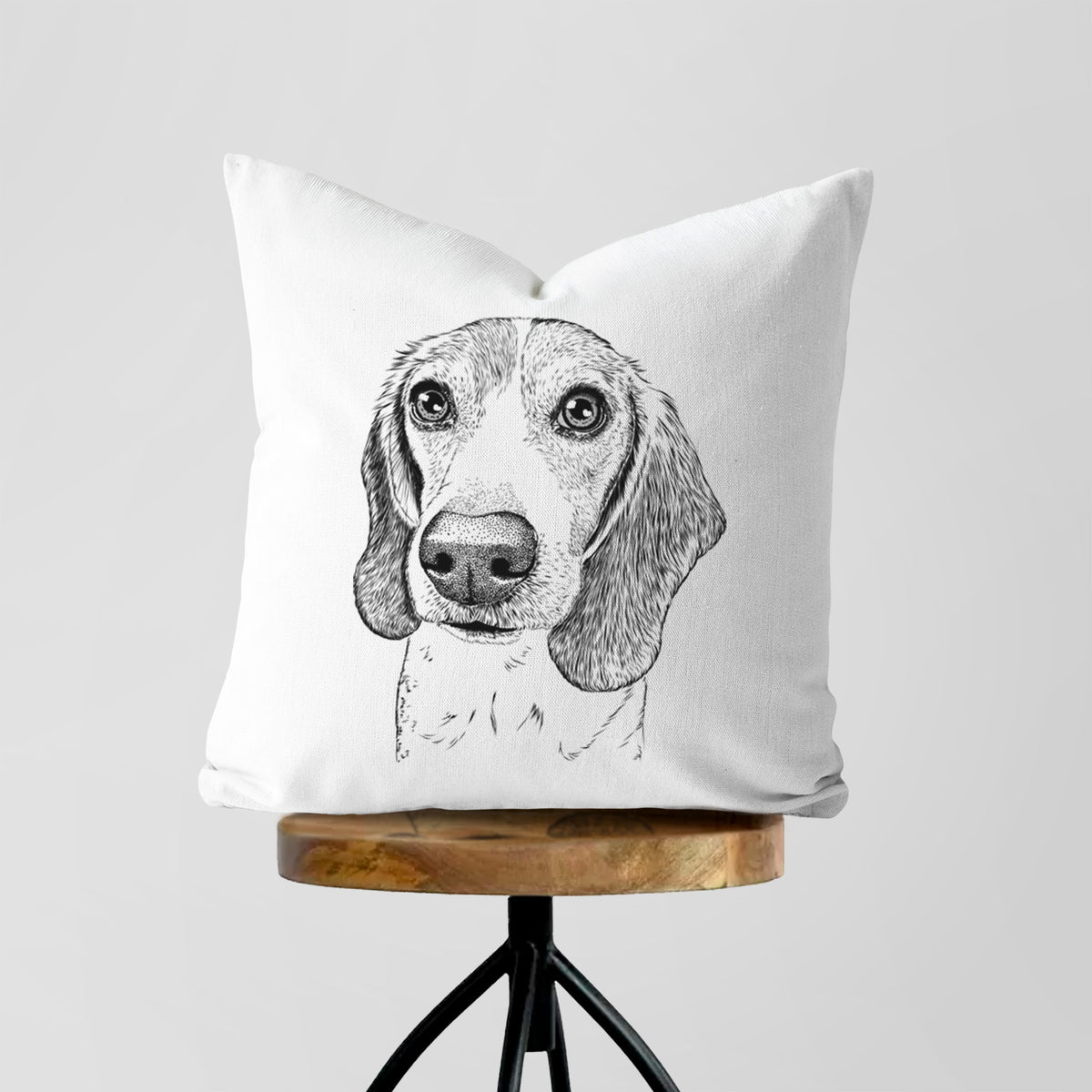 Elvis the Bluetick Beagle - Throw Pillow Cover