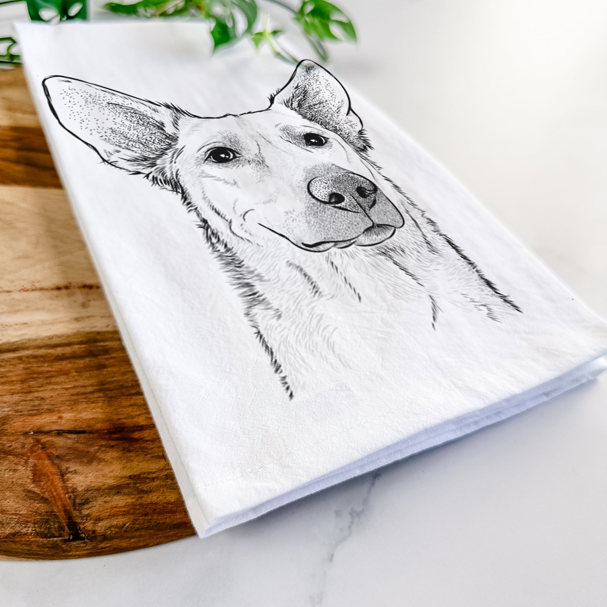 Ember the Shepherd Mix Tea Towel