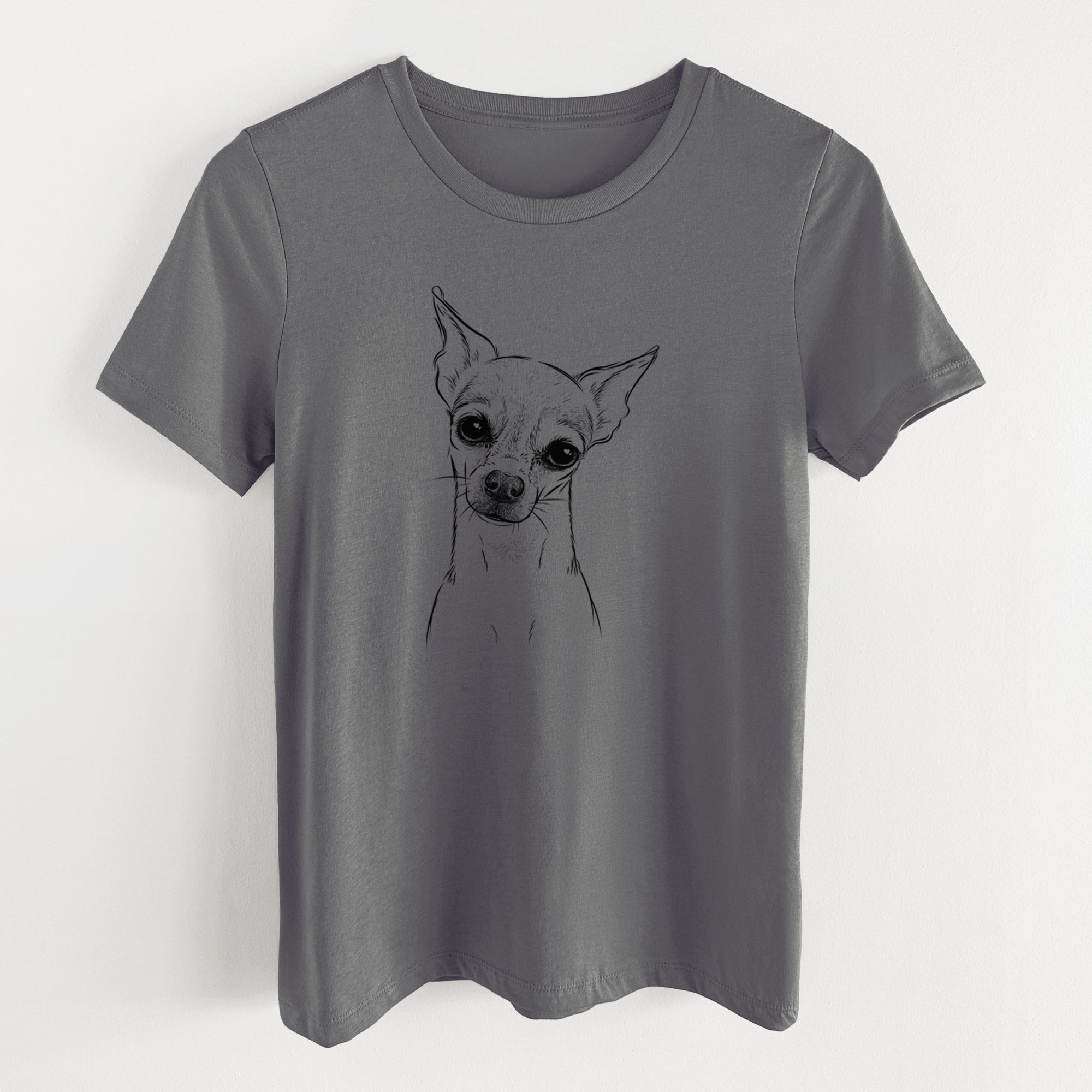 Bare Emee the Chihuahua - Women's Lightweight Relaxed Fit 100% Cotton Crewneck
