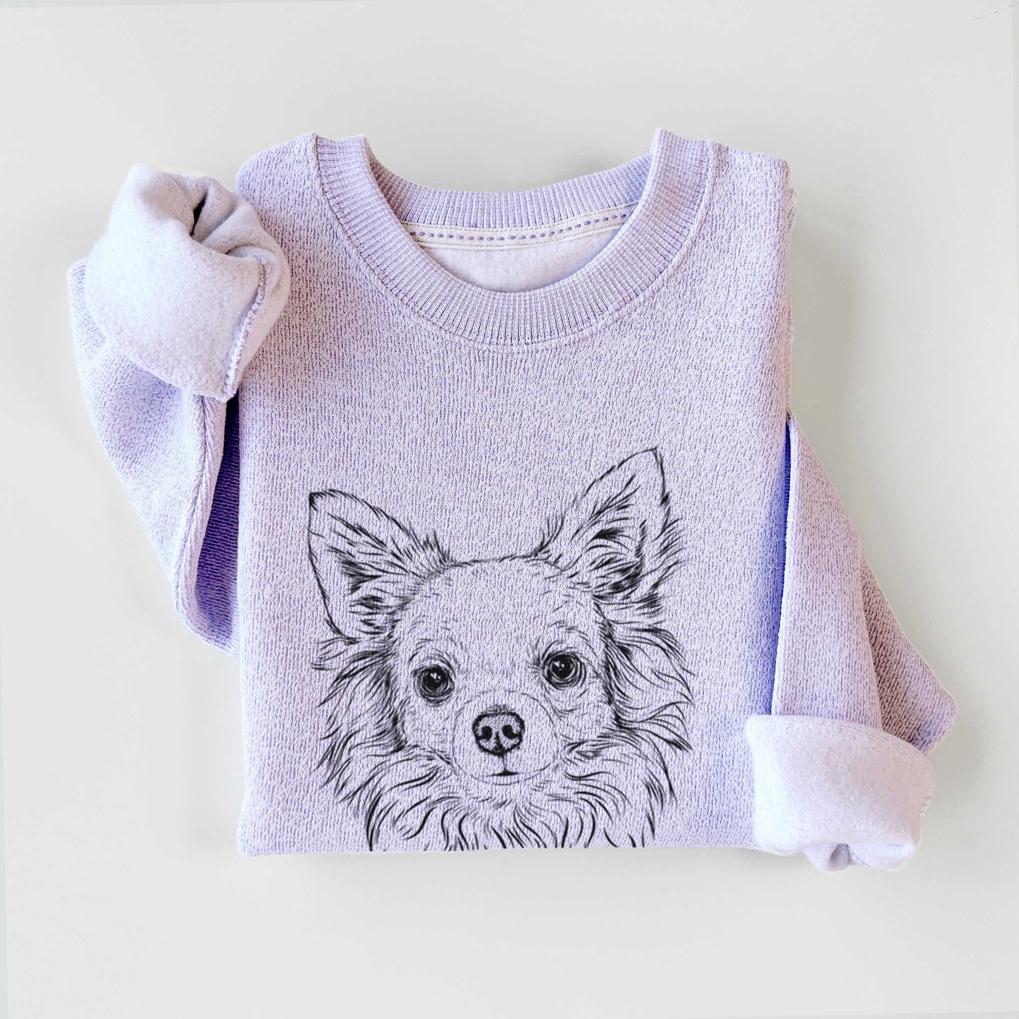 Emma the Longhaired Chihuahua - Knit Sweatshirt