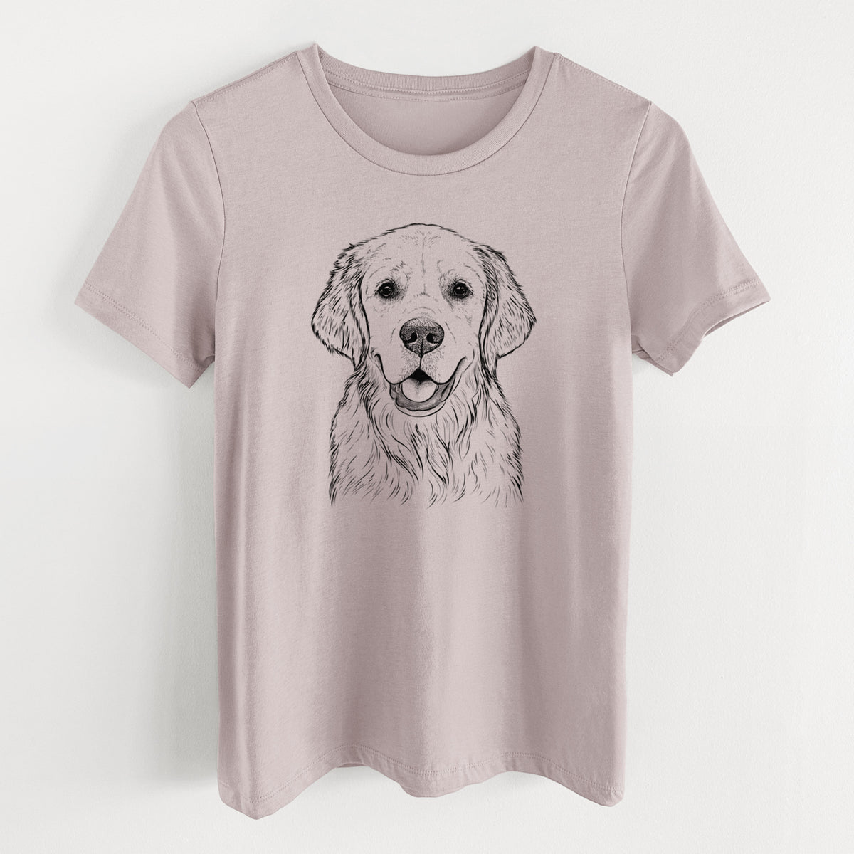 Bare Emma the Golden Retriever - Women's Lightweight Relaxed Fit 100% Cotton Crewneck