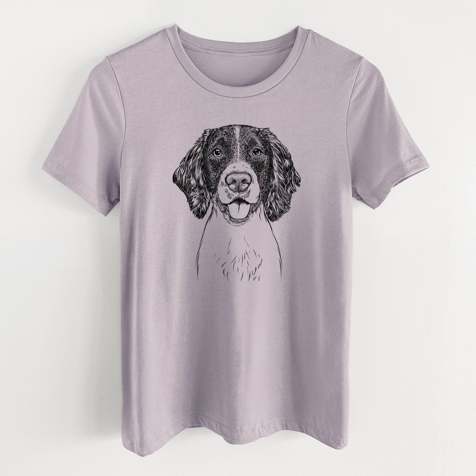 Bare Ever the English Springer Spaniel - Women's Lightweight Relaxed Fit 100% Cotton Crewneck