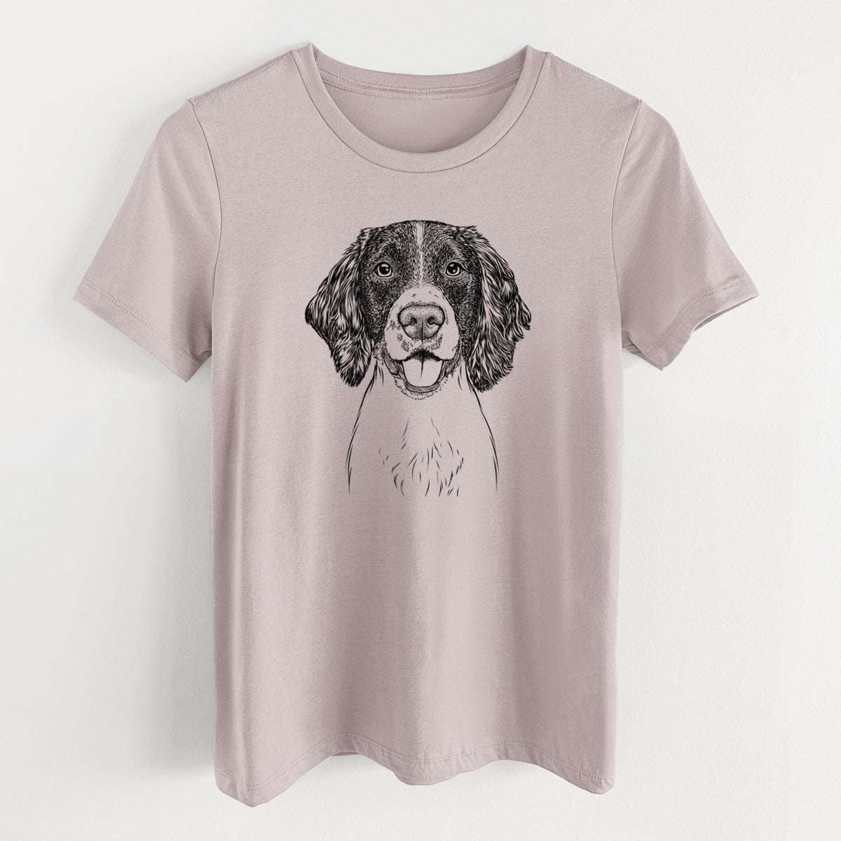 Bare Ever the English Springer Spaniel - Women's Lightweight Relaxed Fit 100% Cotton Crewneck