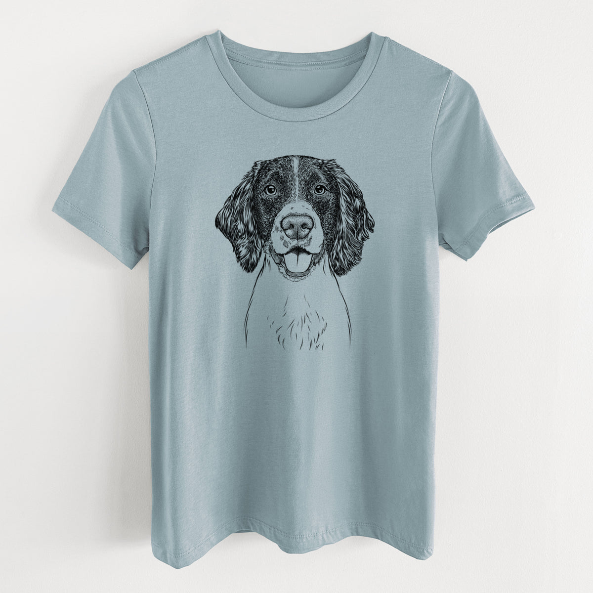 Bare Ever the English Springer Spaniel - Women's Lightweight Relaxed Fit 100% Cotton Crewneck