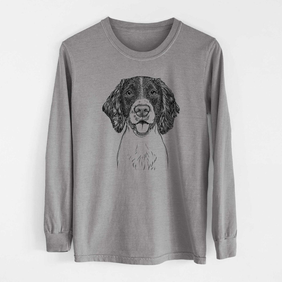 Bare Ever the English Springer Spaniel - Men's Heavyweight 100% Cotton Long Sleeve