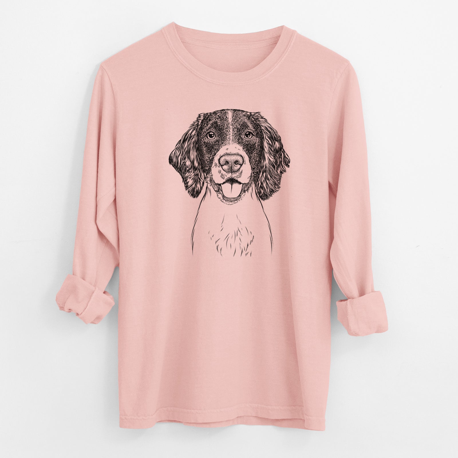 Bare Ever the English Springer Spaniel - Men's Heavyweight 100% Cotton Long Sleeve