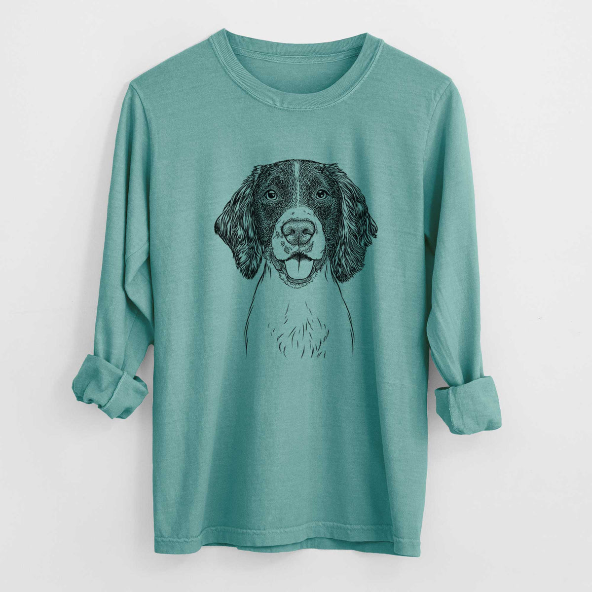 Bare Ever the English Springer Spaniel - Men's Heavyweight 100% Cotton Long Sleeve