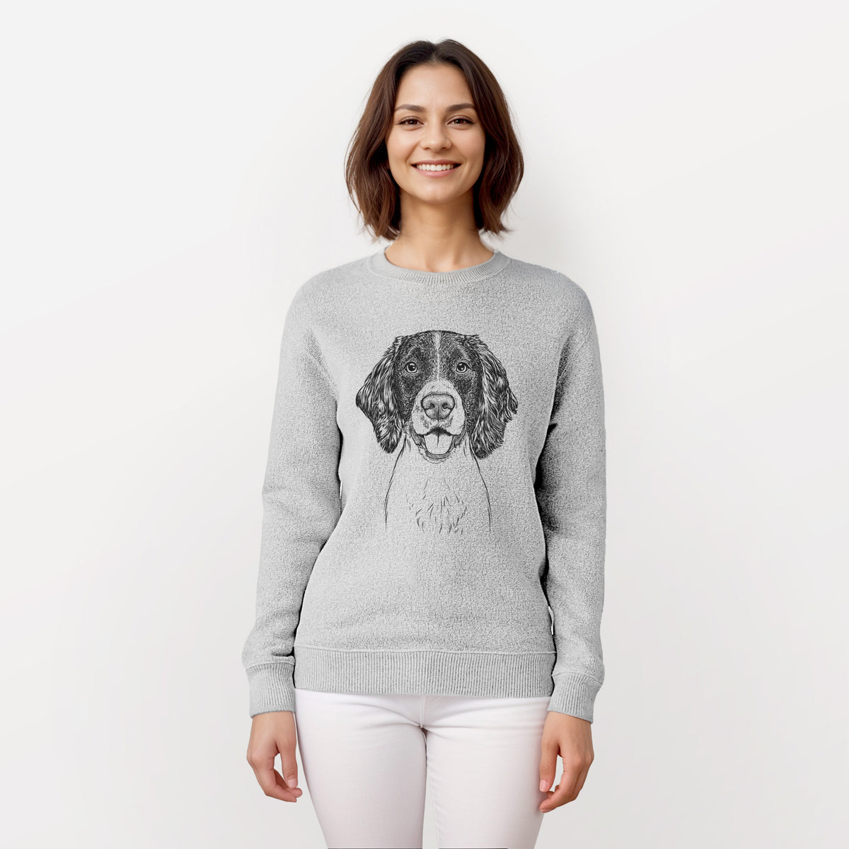 Ever the English Springer Spaniel - Knit Sweatshirt