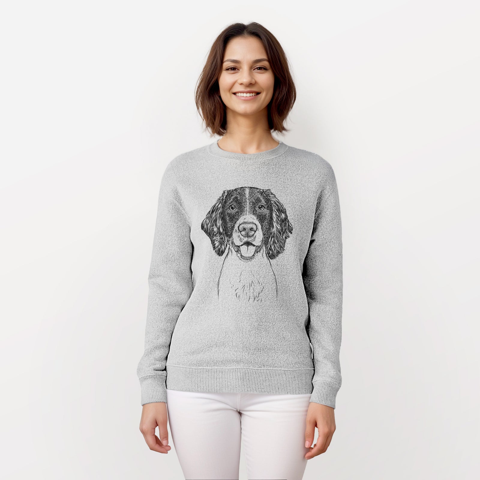 Ever the English Springer Spaniel - Knit Sweatshirt
