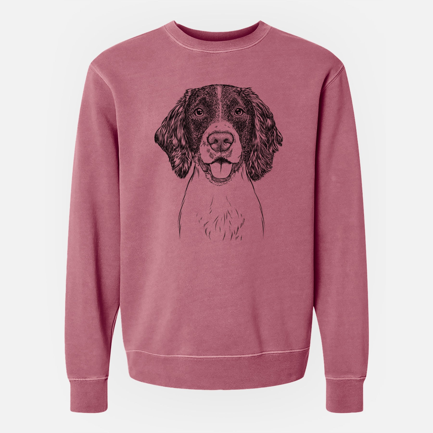 Bare Ever the English Springer Spaniel - Unisex Pigment Dyed Crew Sweatshirt