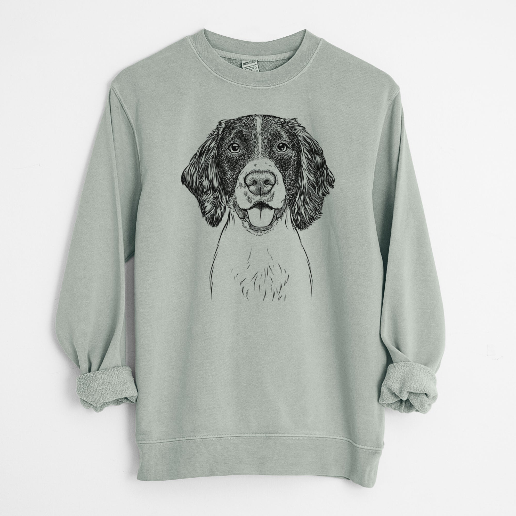 Bare Ever the English Springer Spaniel - Unisex Pigment Dyed Crew Sweatshirt